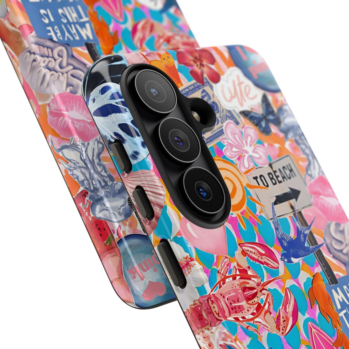 Colorful Beach Collage Tough Phone Case