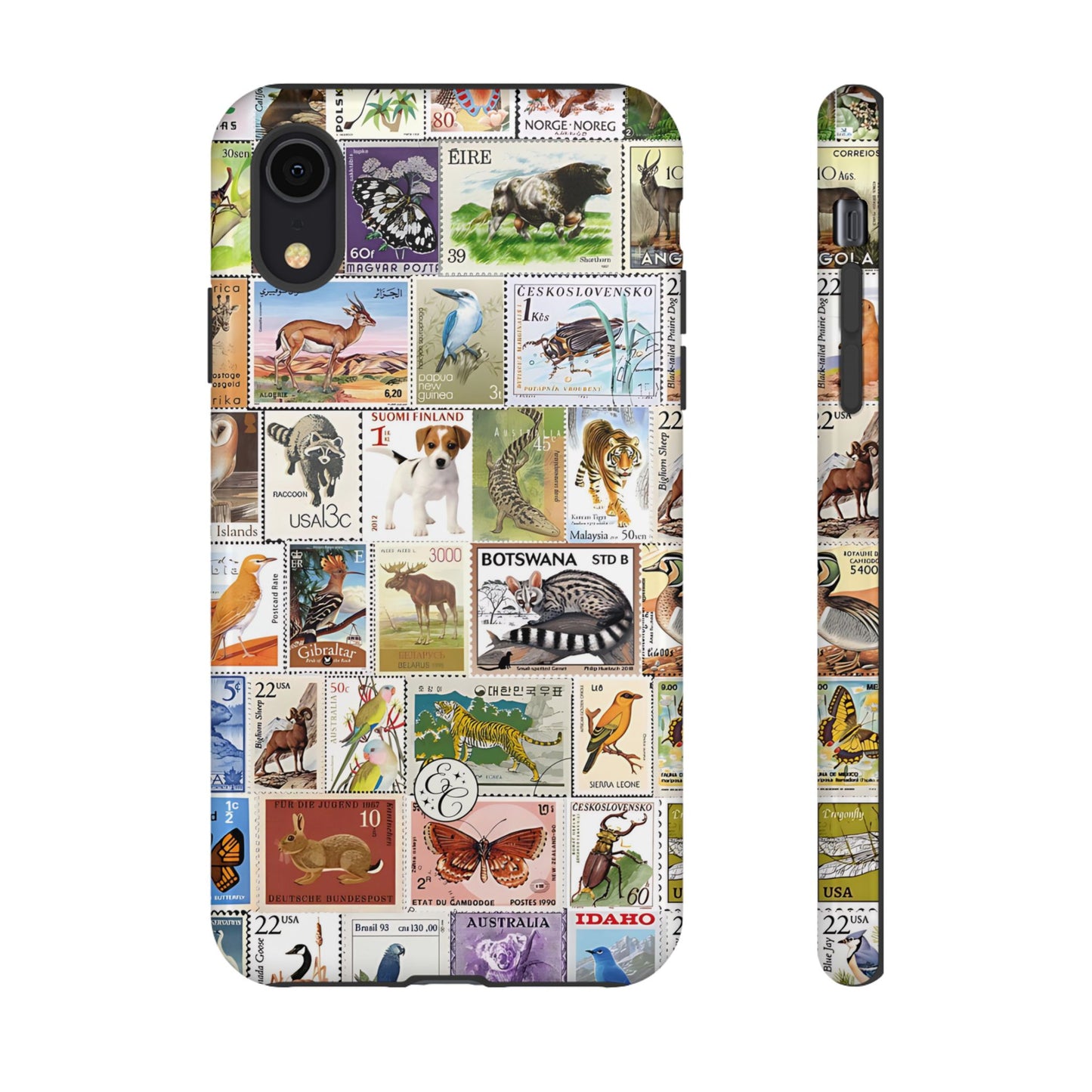 Wildlife Stamp Collage Tough Phone Case