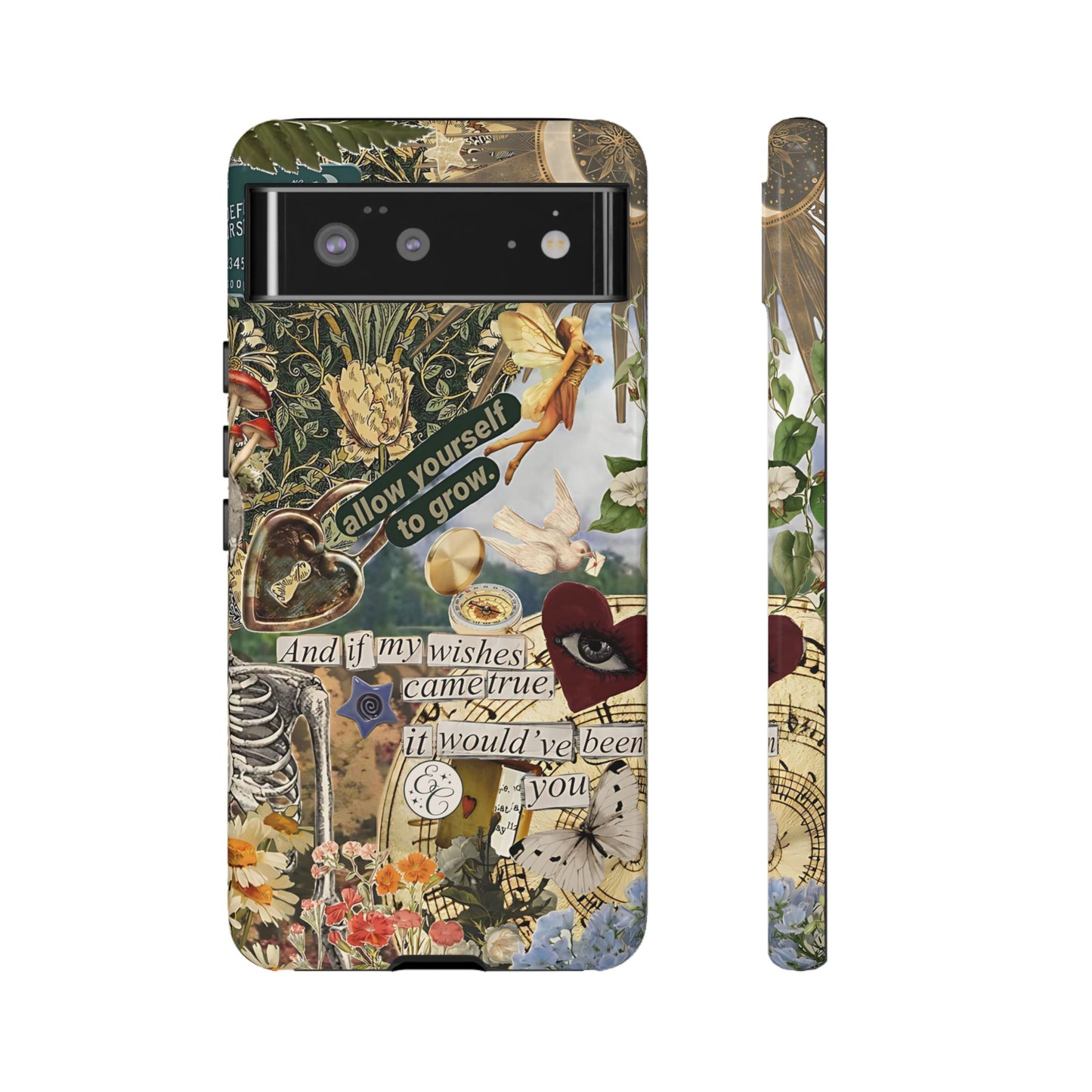 Vintage Cottage Collage Tough Phone Case