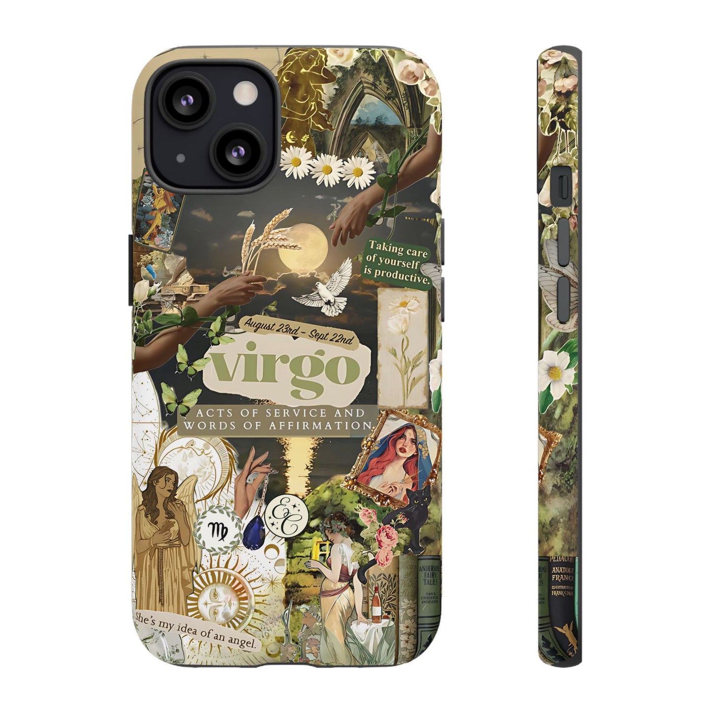 Virgo Vintage Zodiac Collage Tough Phone Case