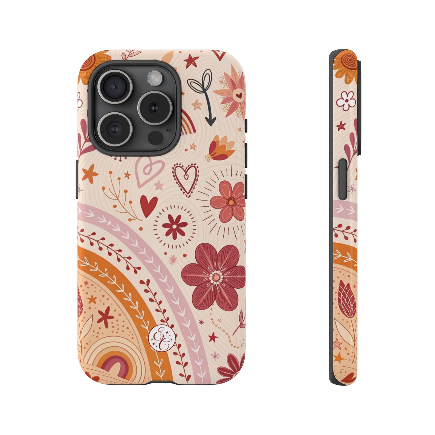 Lesbian Boho Doodle Tough Phone Case