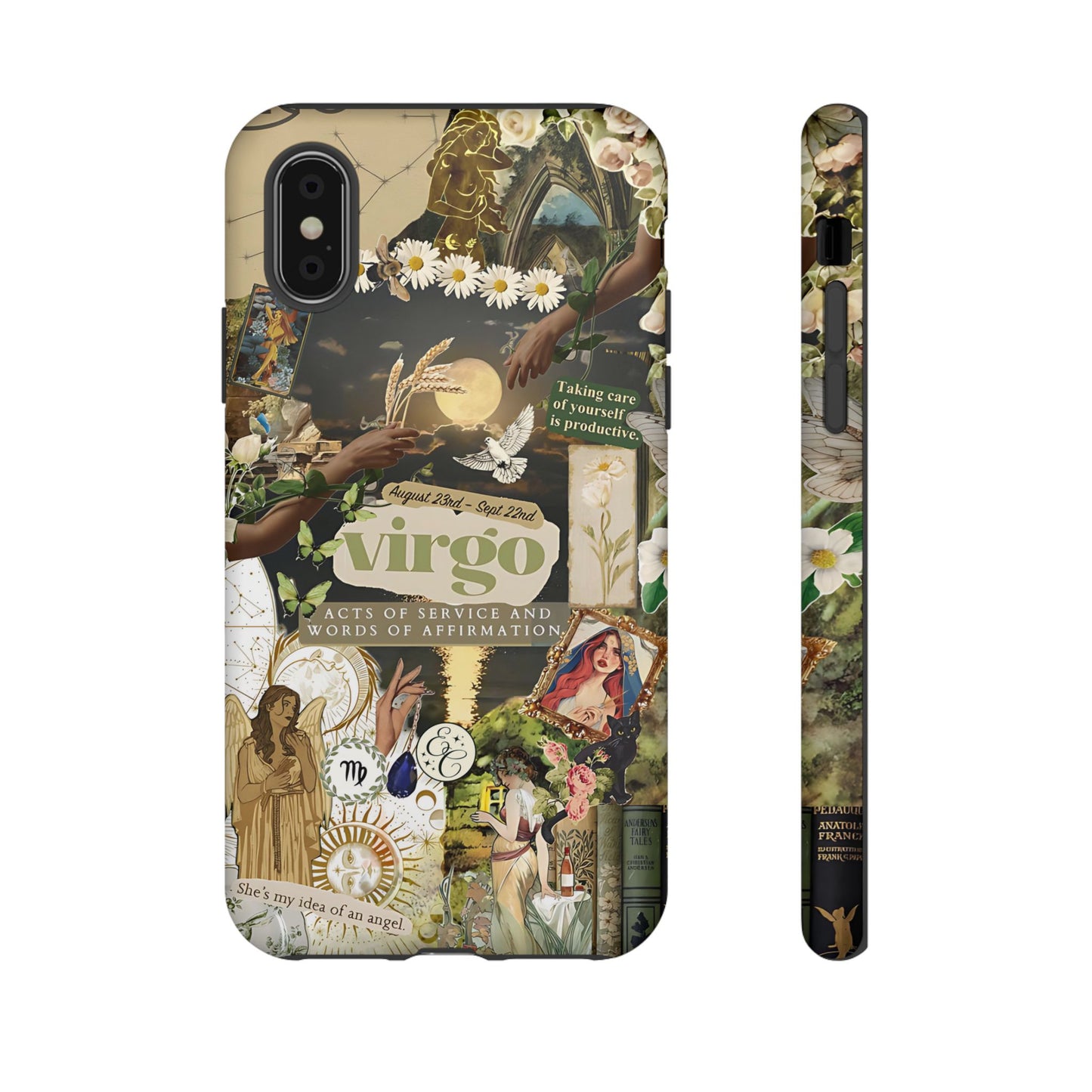 Virgo Vintage Zodiac Collage Tough Phone Case