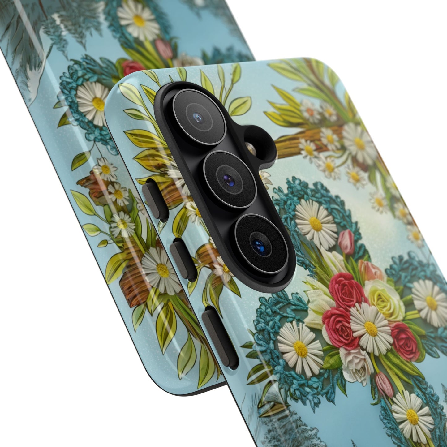 Floral Cross Tough Phone Case