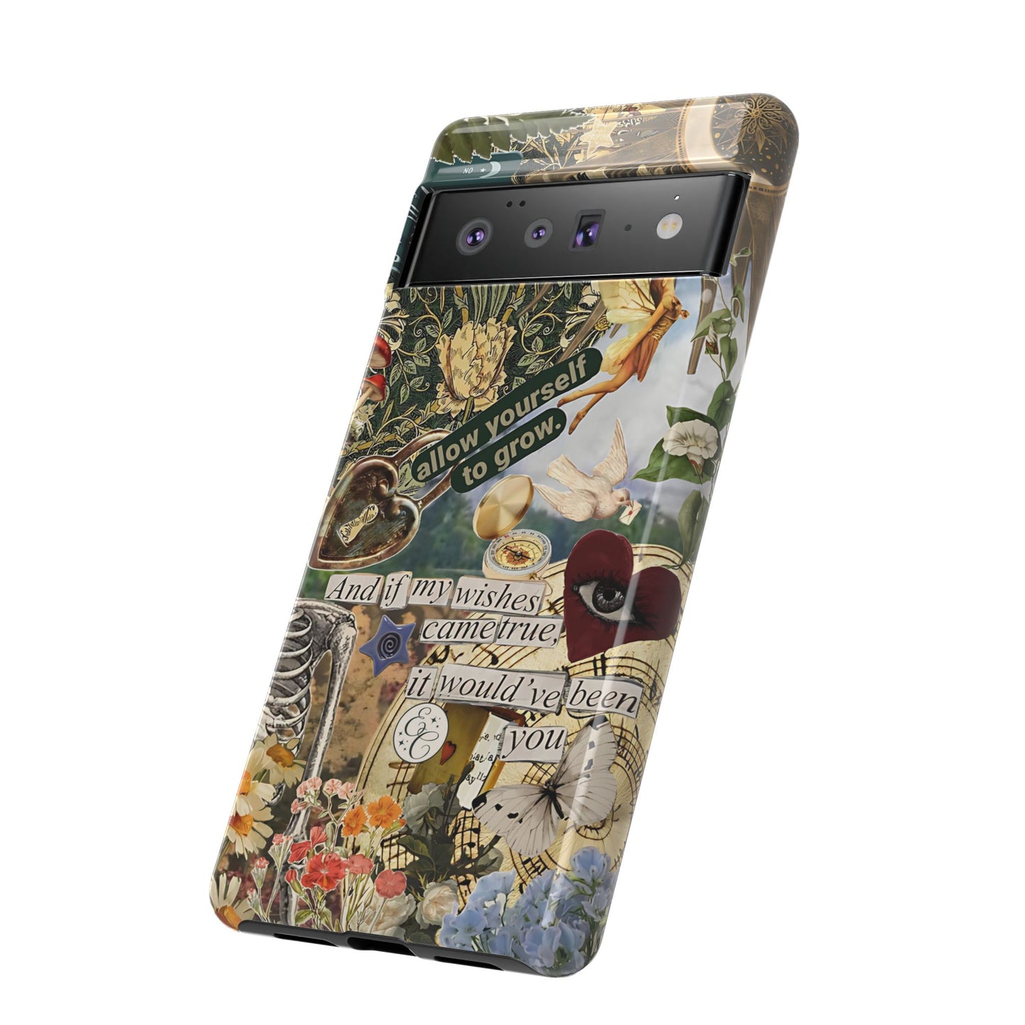 Vintage Cottage Collage Tough Phone Case