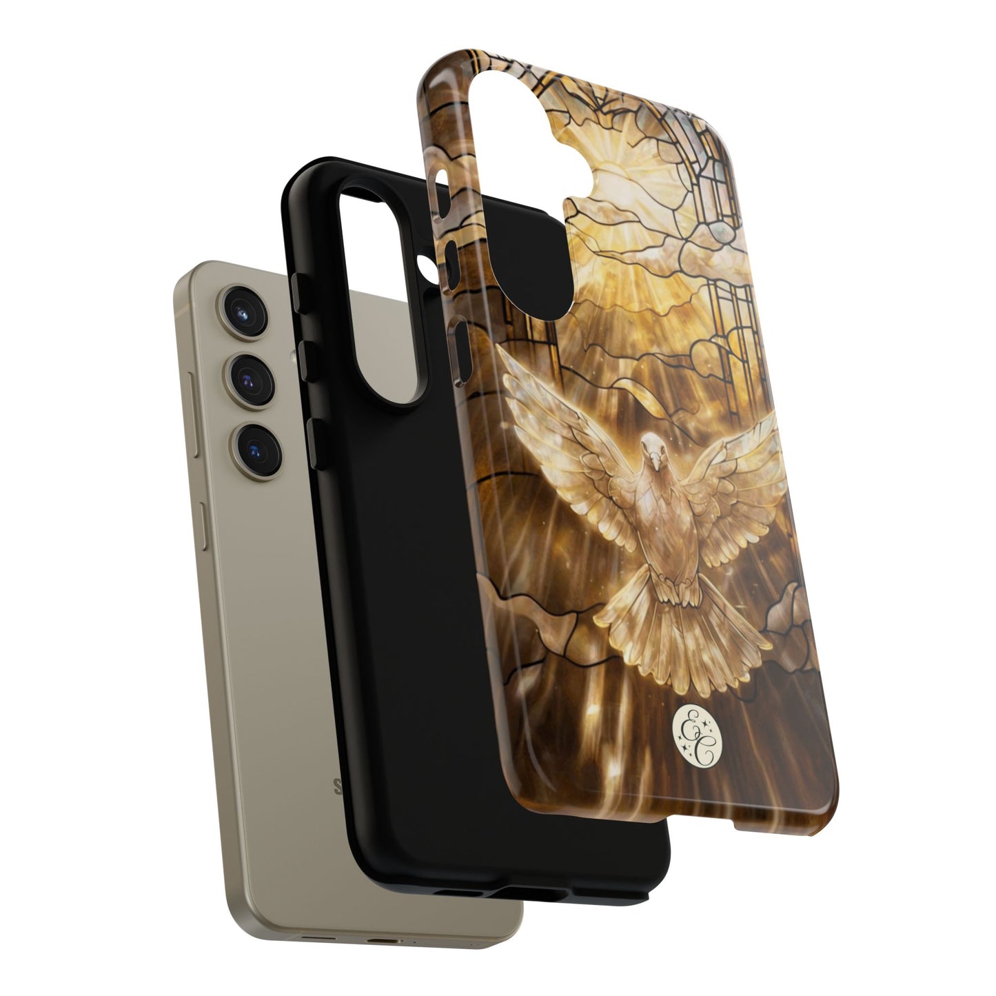 Holy Spirit Stained Glass Tough Phone Case