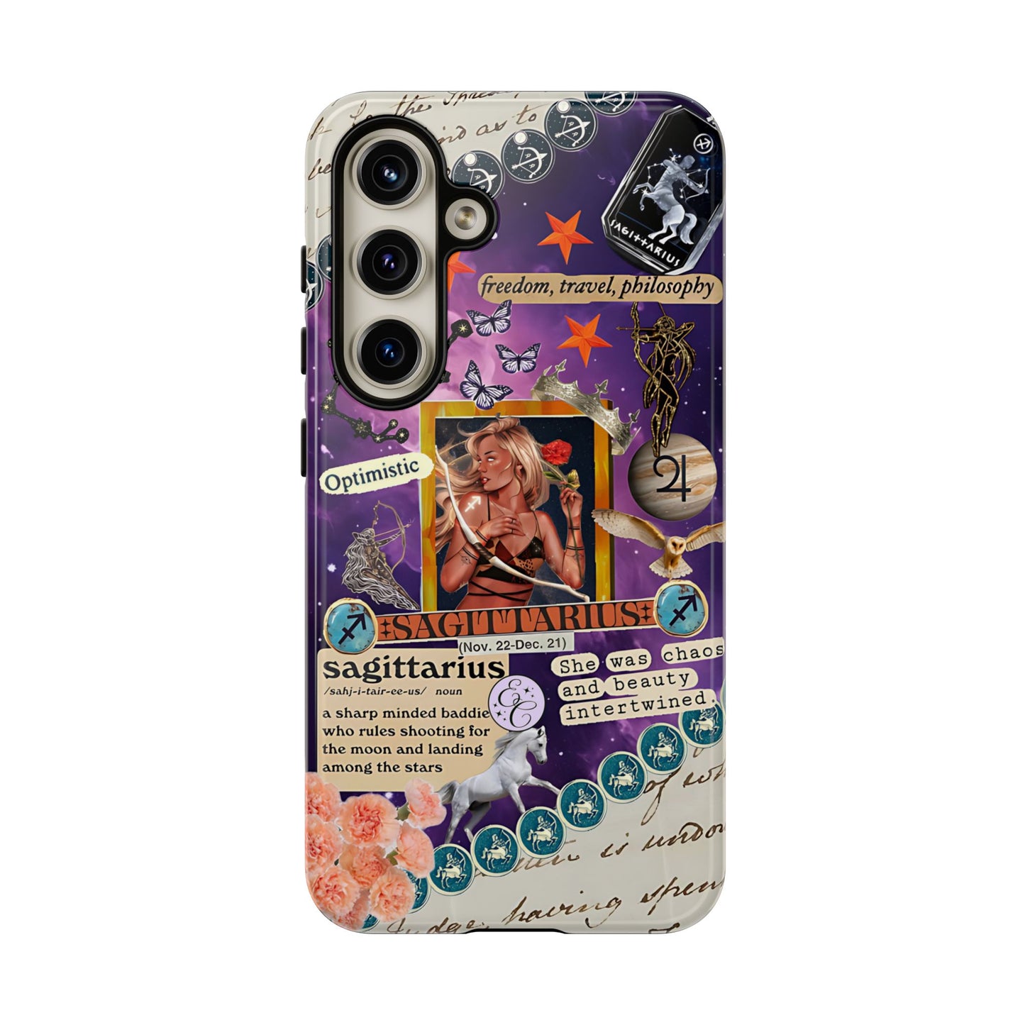 Sagittarius Zodiac Star Sign Tough Phone Case