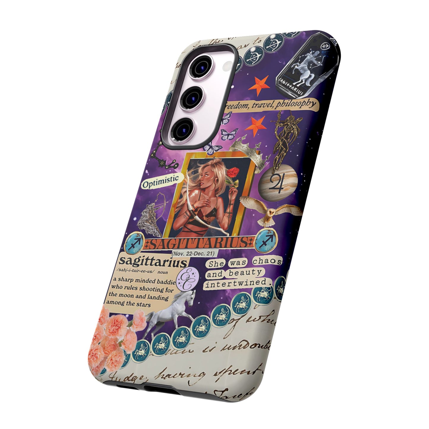Sagittarius Zodiac Star Sign Tough Phone Case