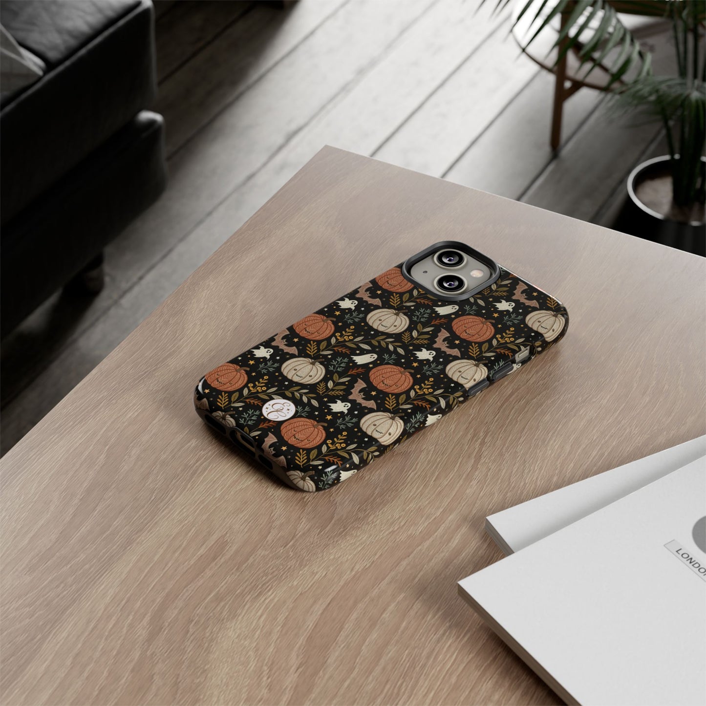 Spooky Halloween Boho Pattern Tough Phone Case