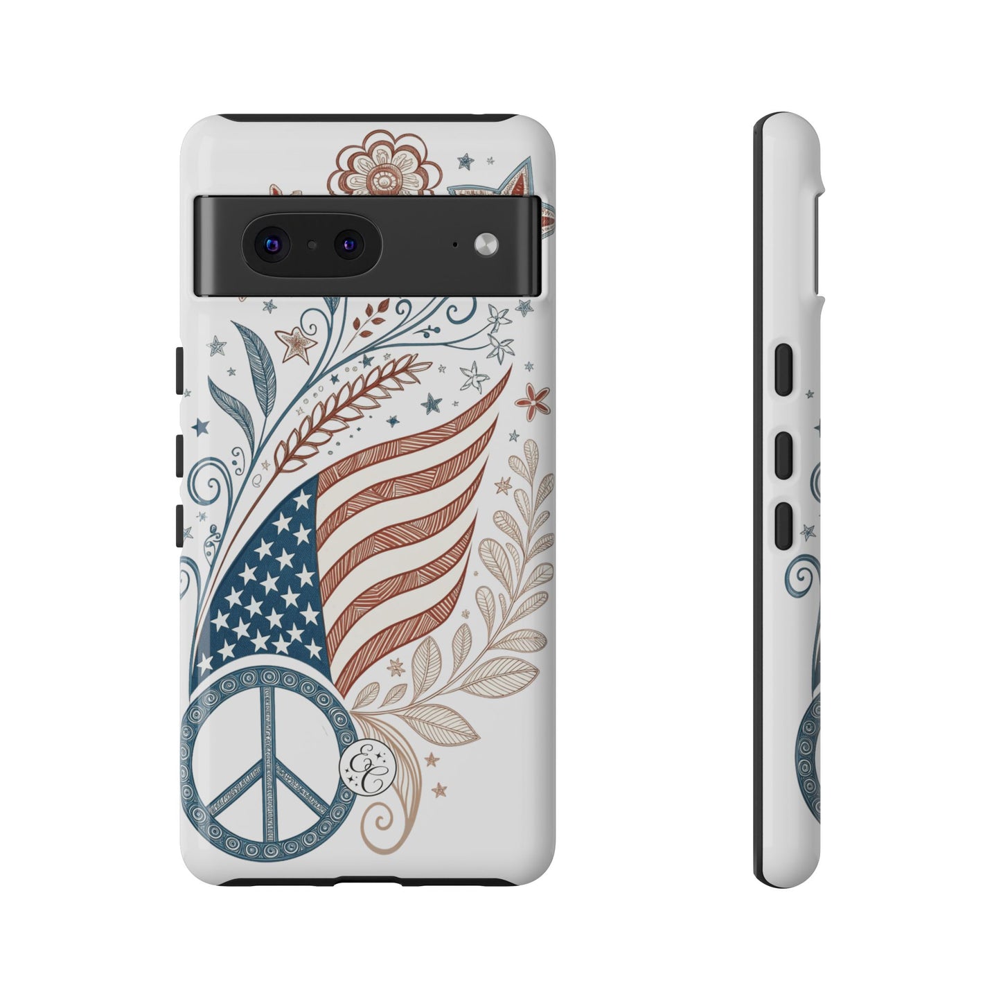 Boho American Flag Tough Phone Case