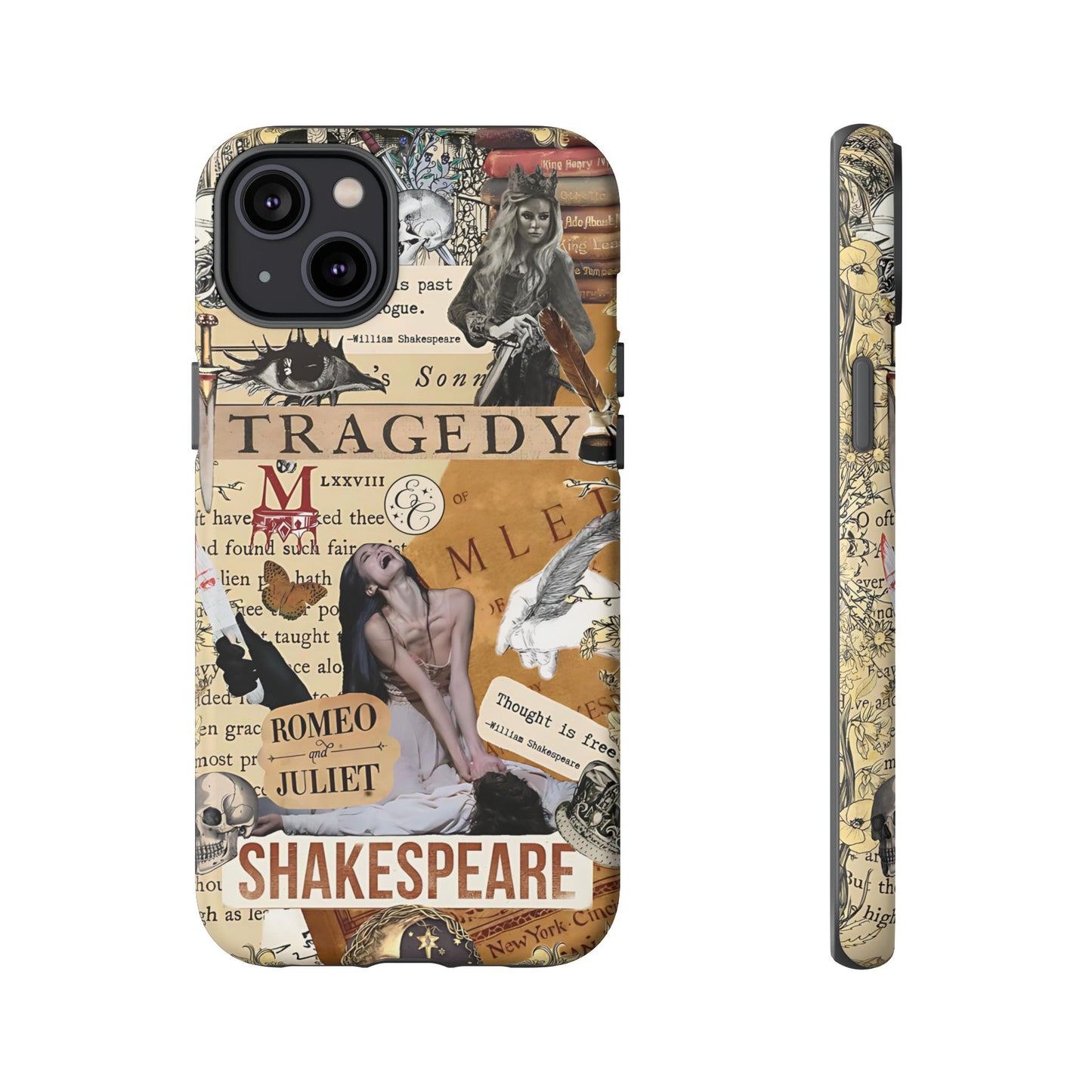 Shakespeare Tragedy Collage Tough Phone Case