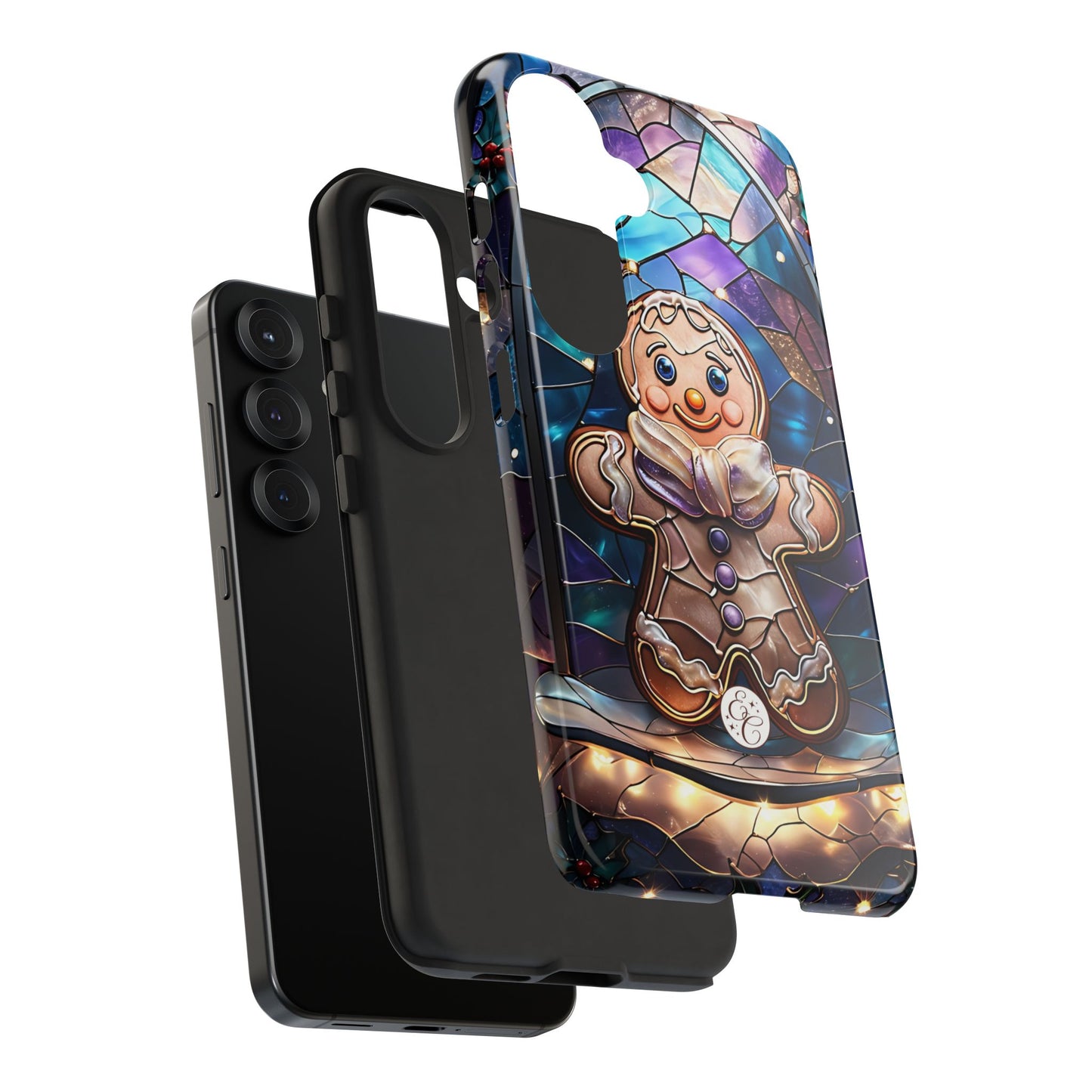 Gingerbread Man Stained Glass Tough Phone Case