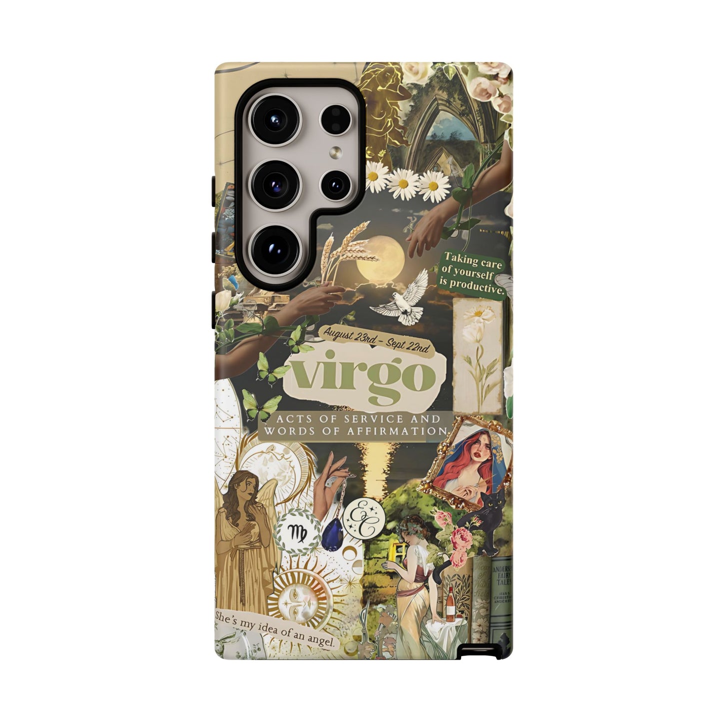 Virgo Vintage Zodiac Collage Tough Phone Case