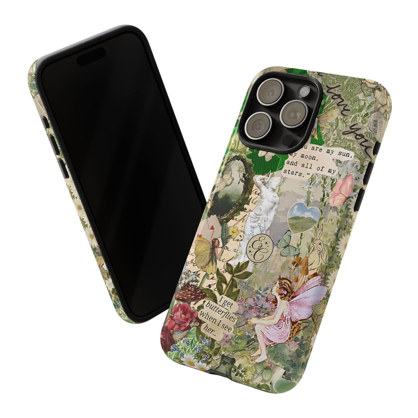 Vintage Botanical Collage Tough Phone Case
