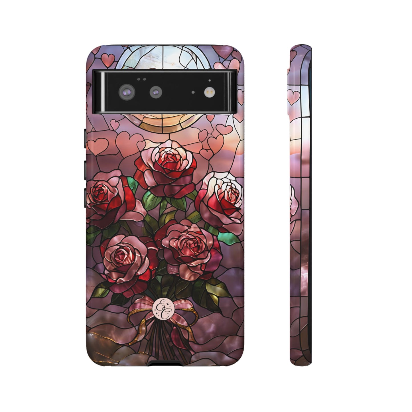 Bouquet of Roses Stained Glass Tough Phone Case