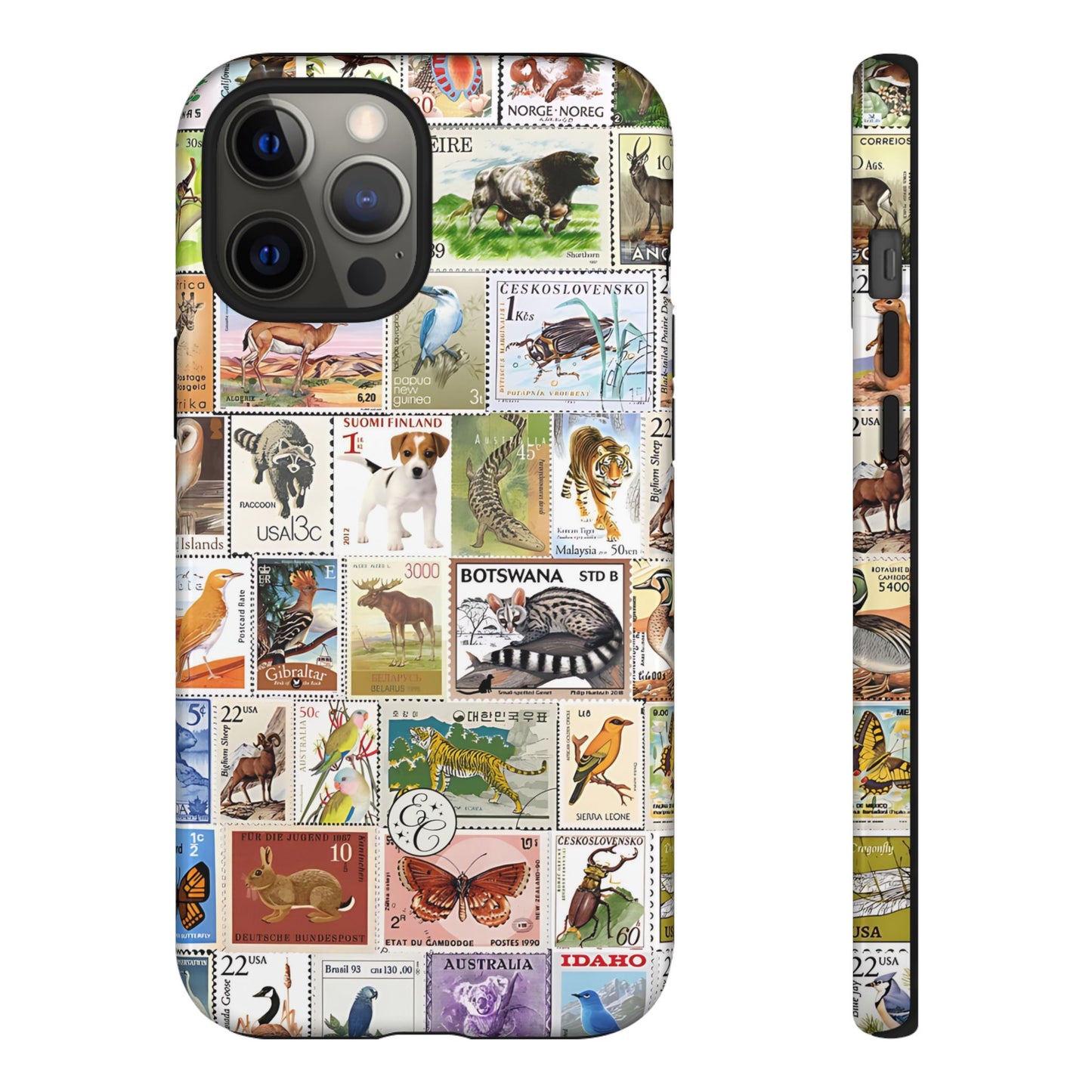 Wildlife Stamp Collage Tough Phone Case