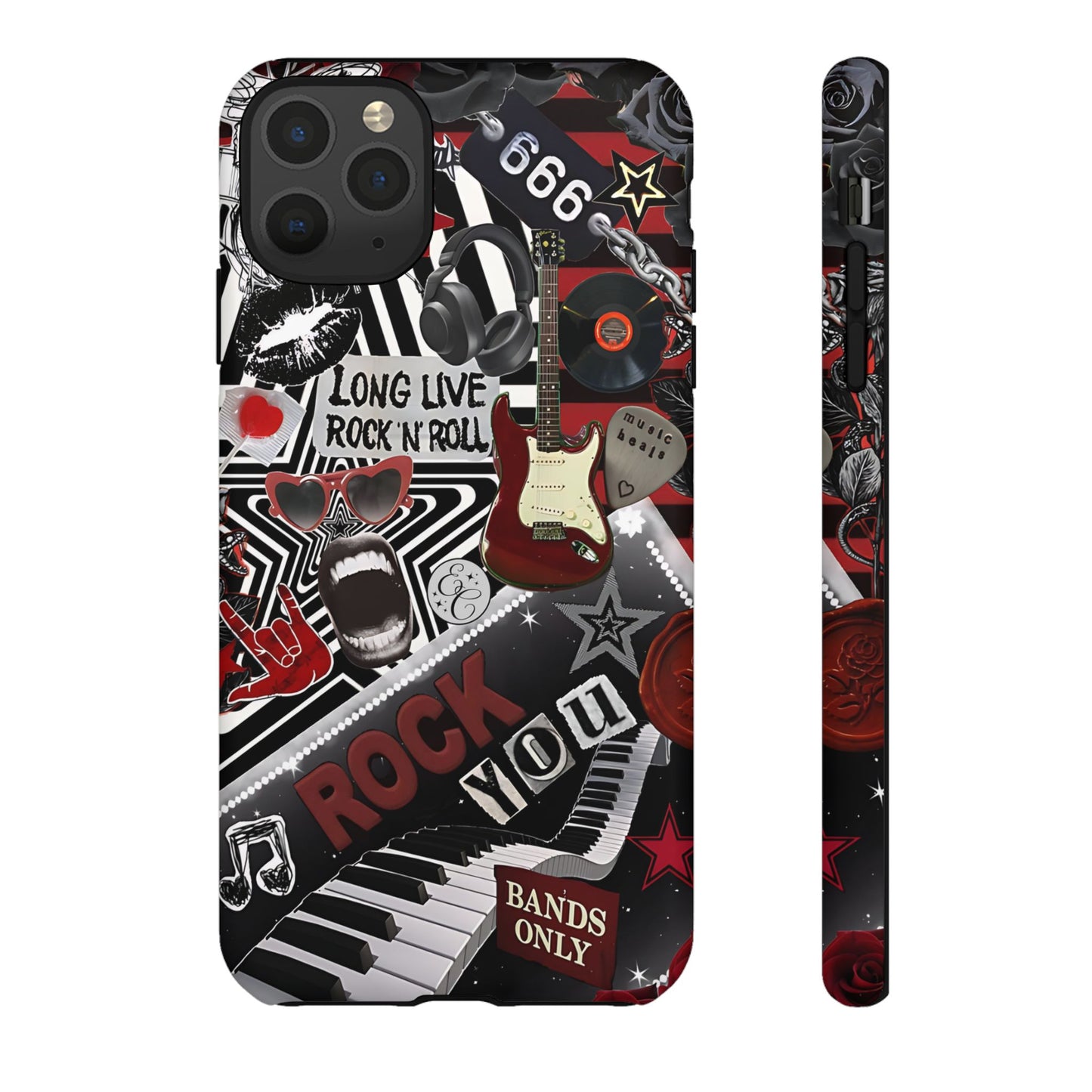 Rock and Roll Collage Tough Phone Case
