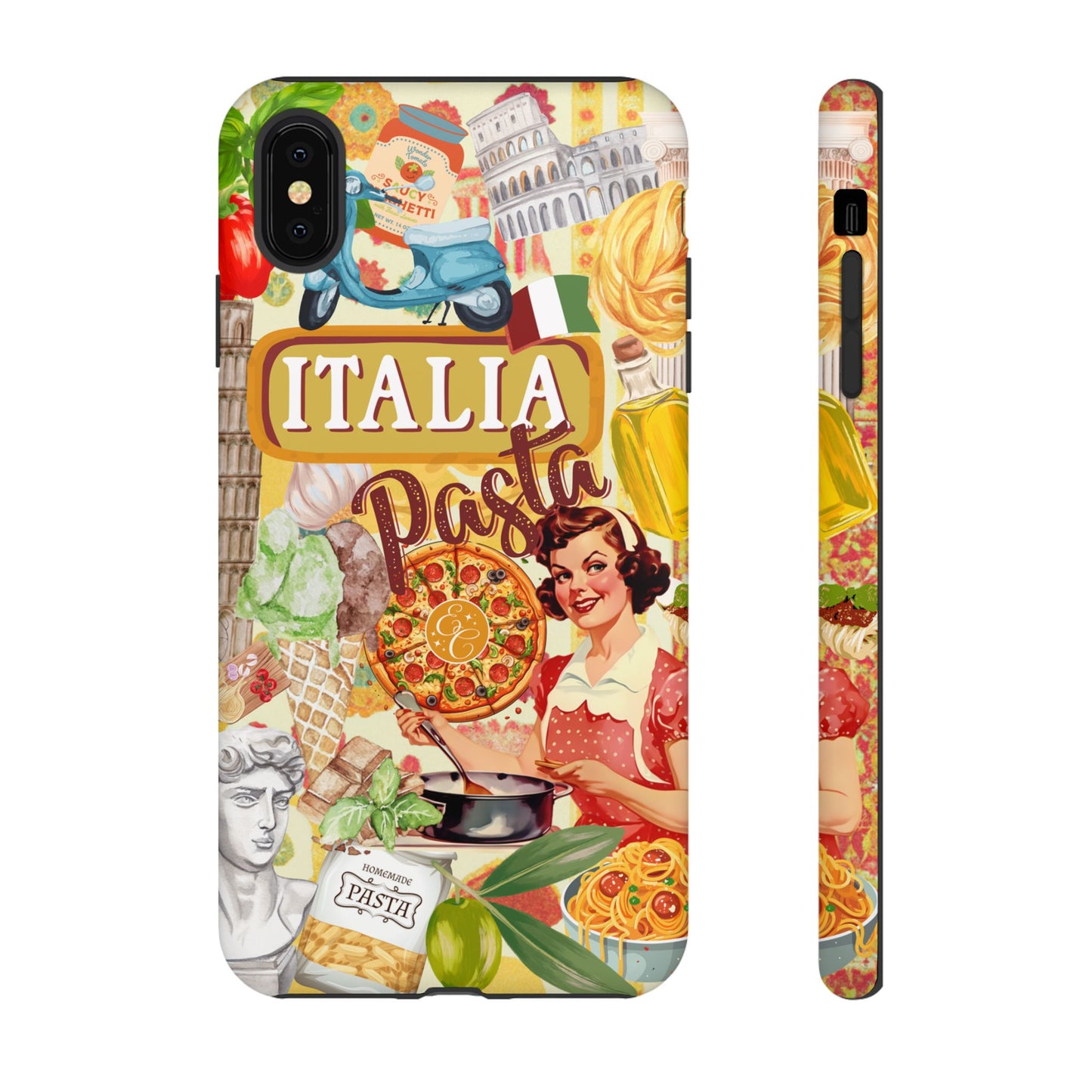 Italian Cuisine Collage Tough Phone Case