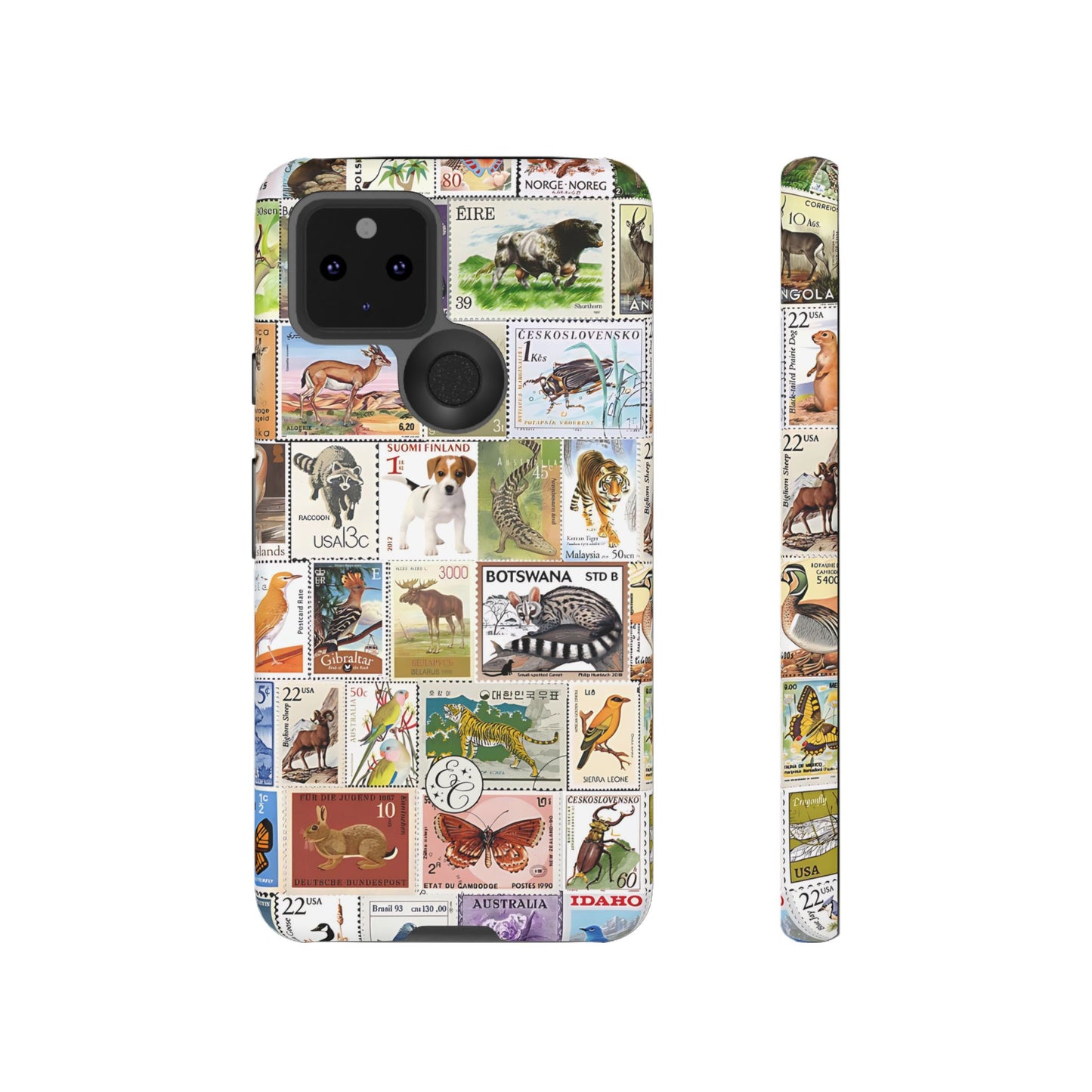 Wildlife Stamp Collage Tough Phone Case