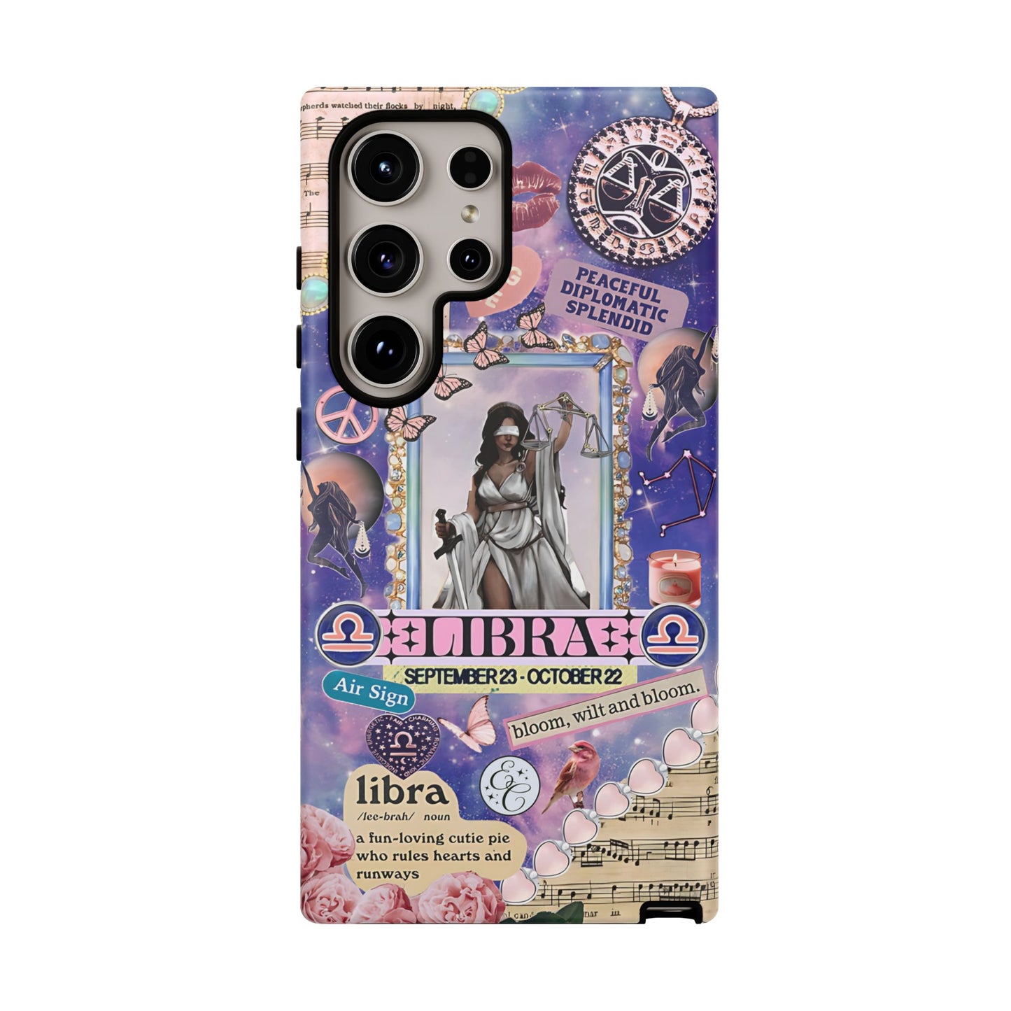 Libra Zodiac Star Sign Tough Phone Case