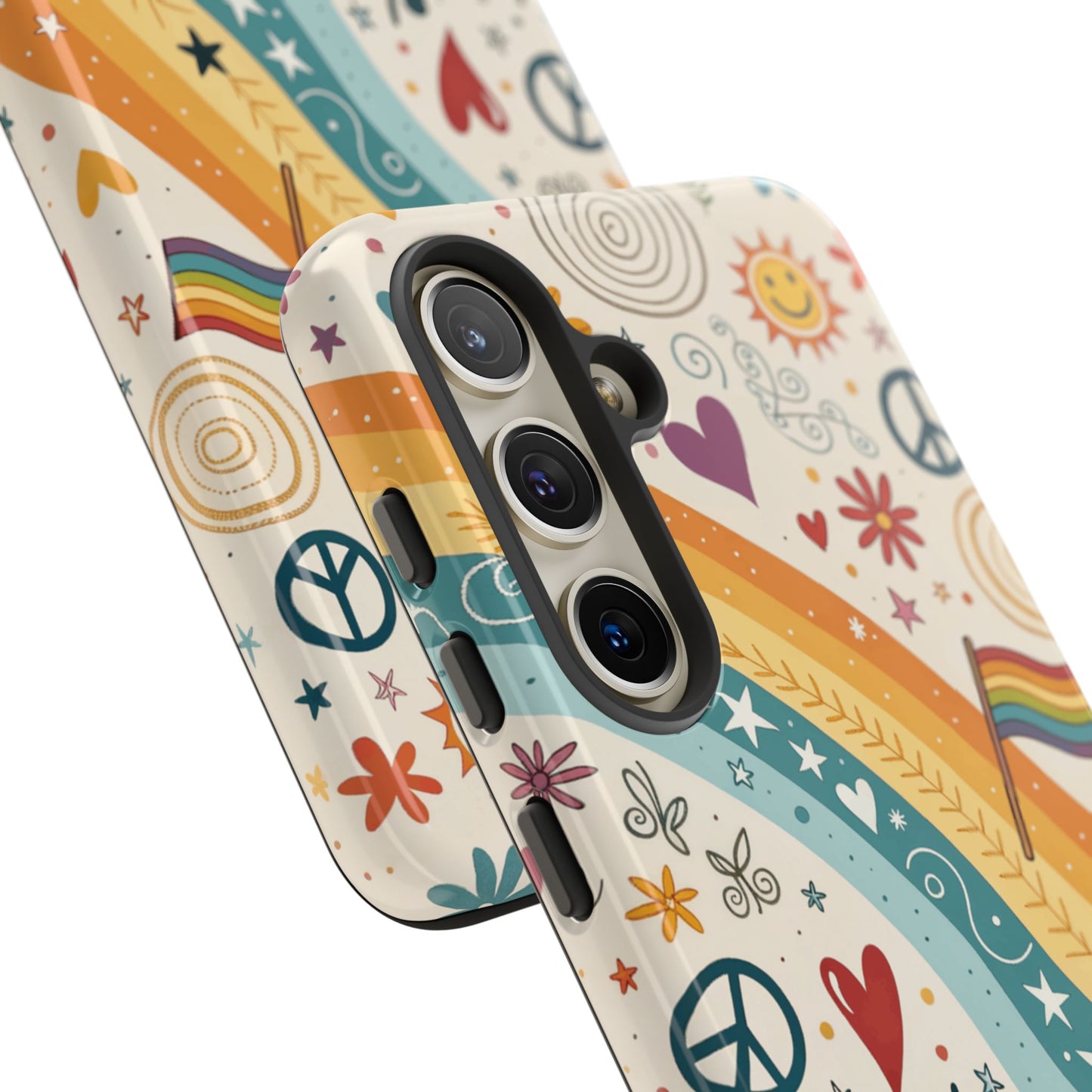 LGTBQ+ Pride Boho Doodle Tough Phone Case