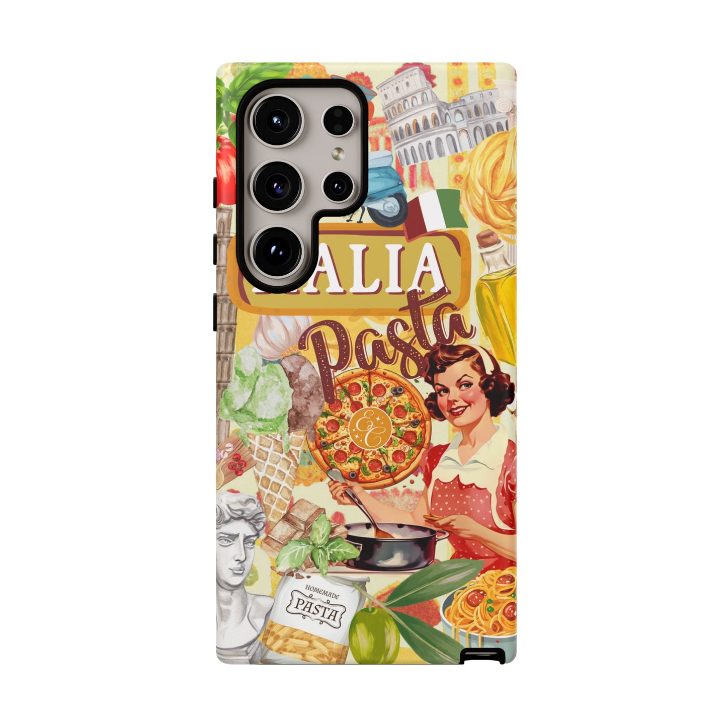 Italian Cuisine Collage Tough Phone Case