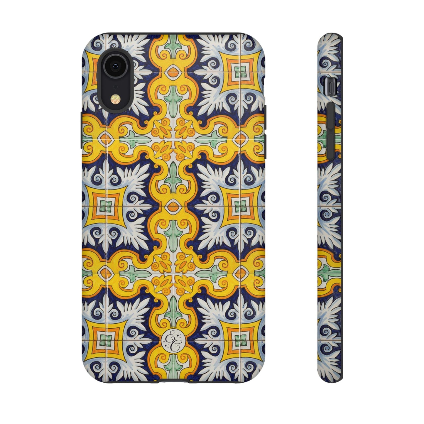Vintage Floral Tile Tough Phone Case