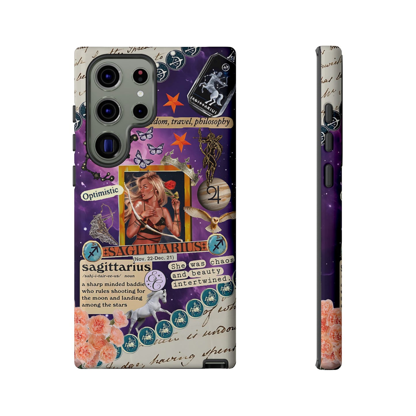 Sagittarius Zodiac Star Sign Tough Phone Case