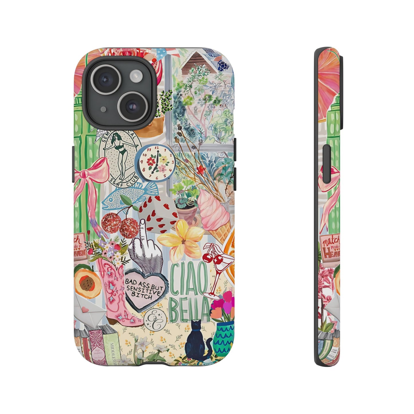 Coquette Art Collage Tough Phone Case