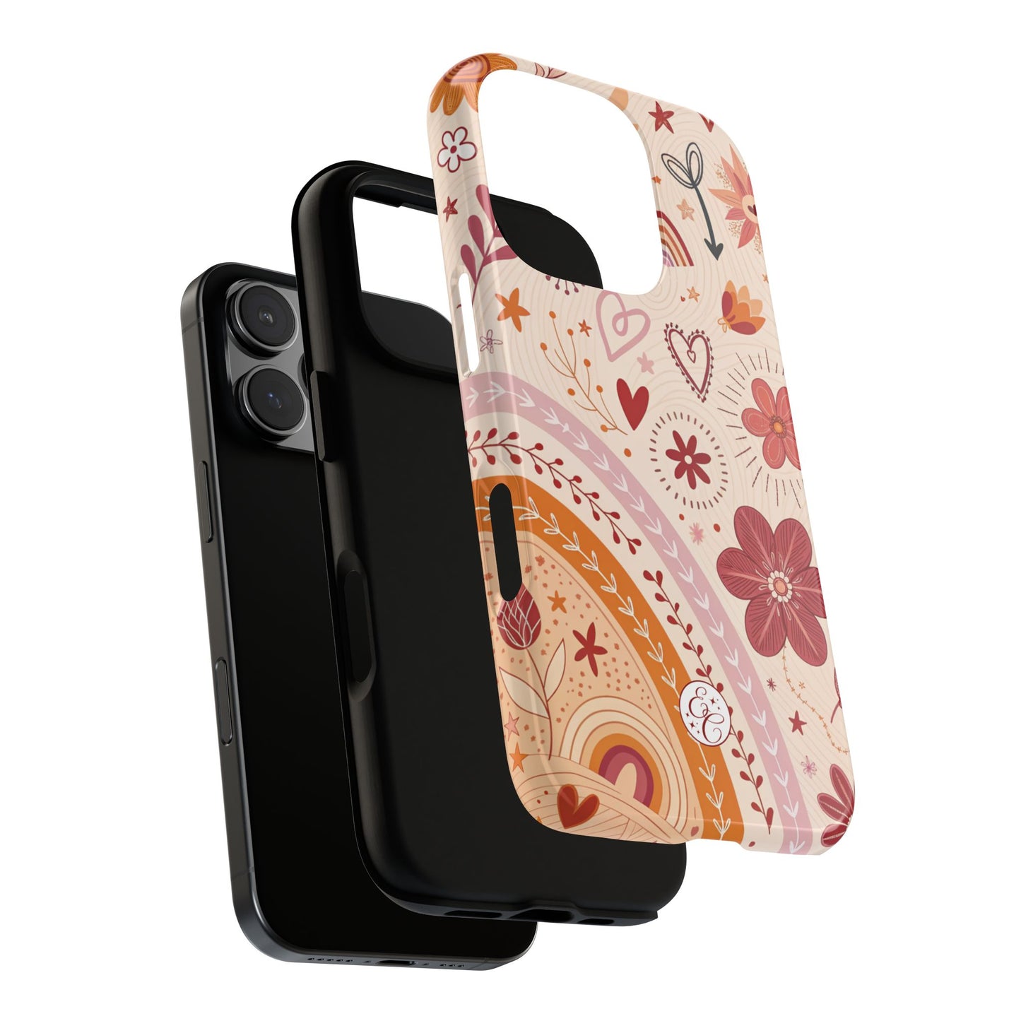 Lesbian Boho Doodle Tough Phone Case