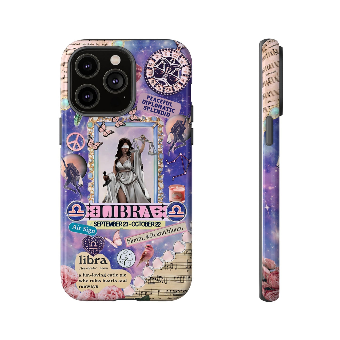 Libra Zodiac Star Sign Tough Phone Case