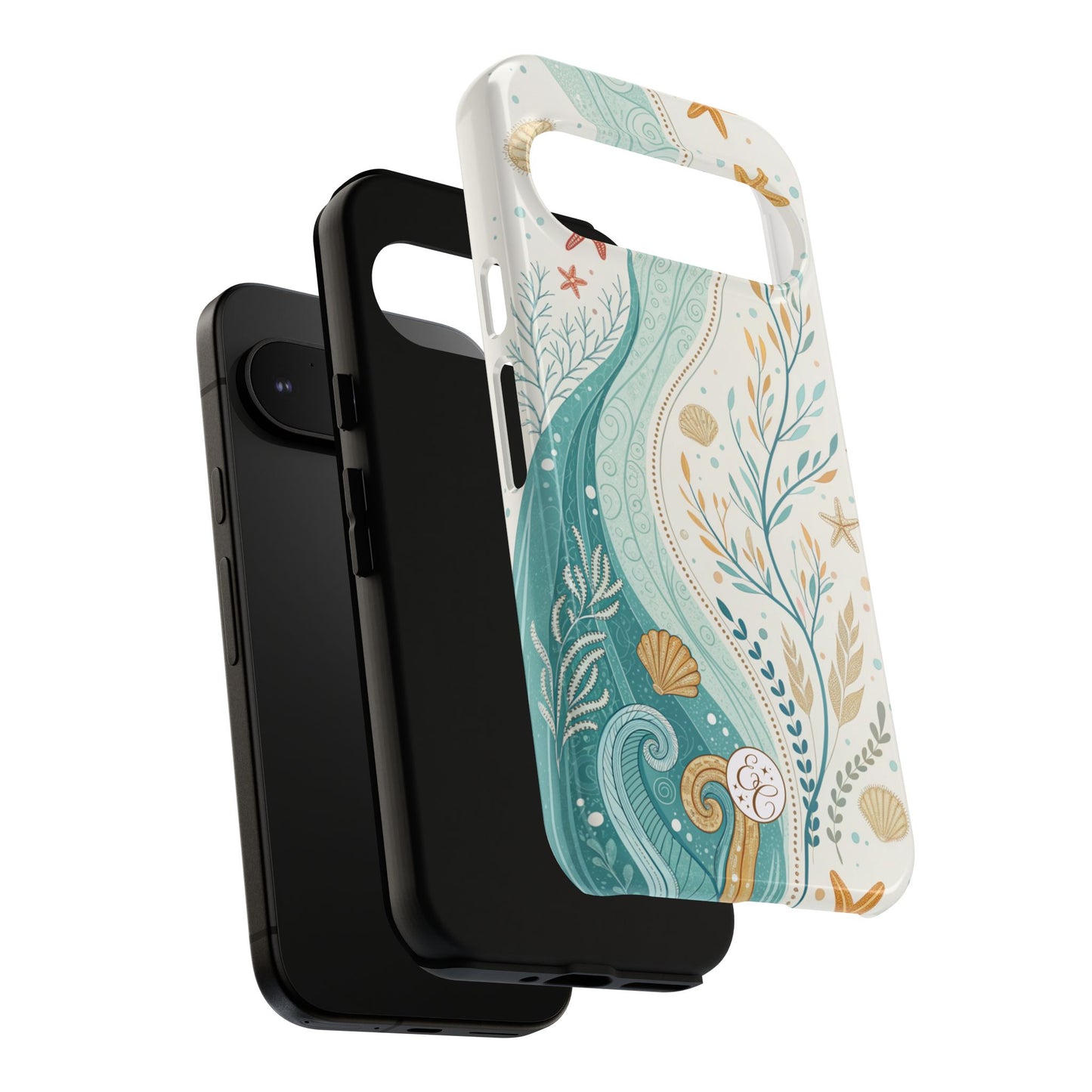 Ocean Boho Doodle Tough Phone Case