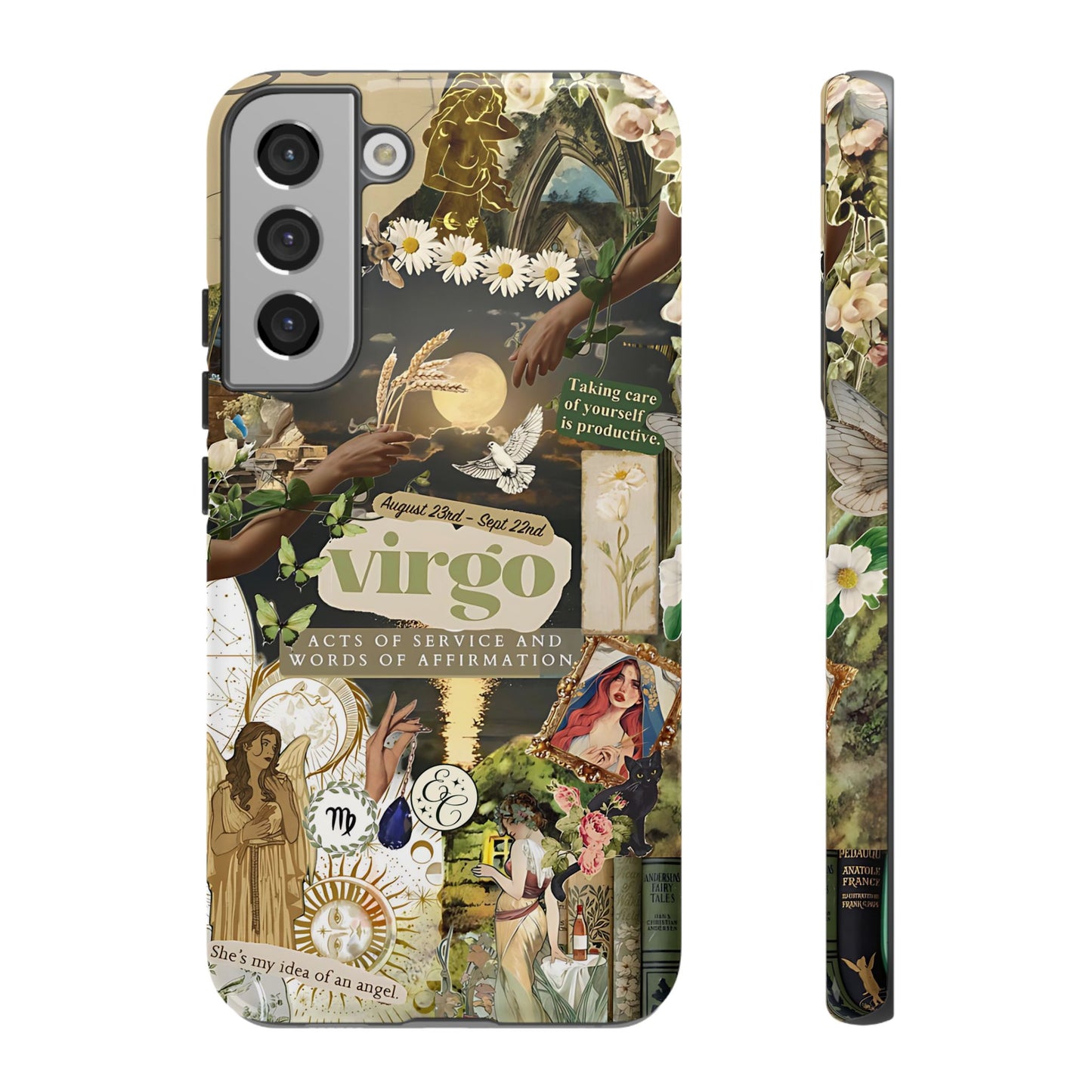 Virgo Vintage Zodiac Collage Tough Phone Case