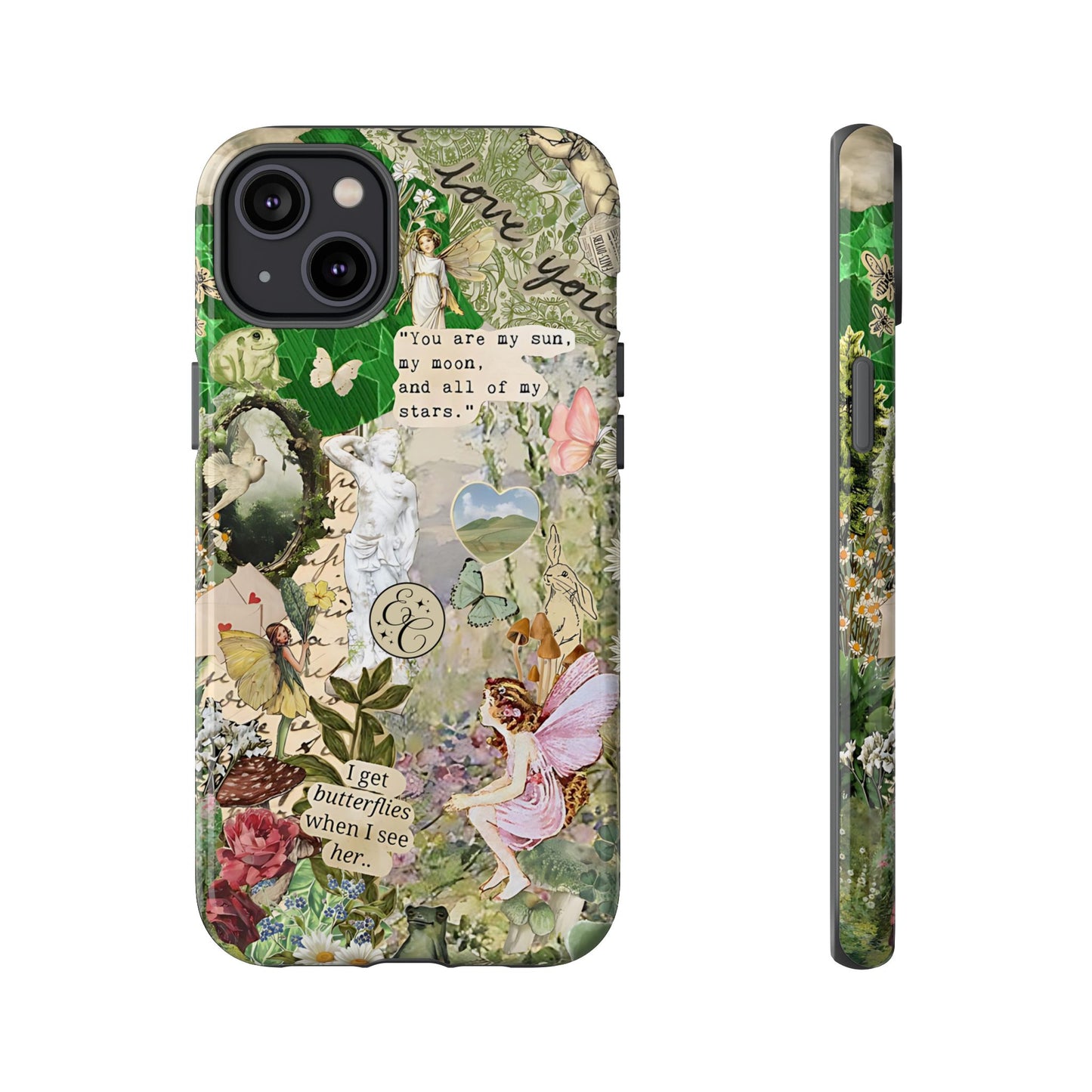 Vintage Botanical Collage Tough Phone Case