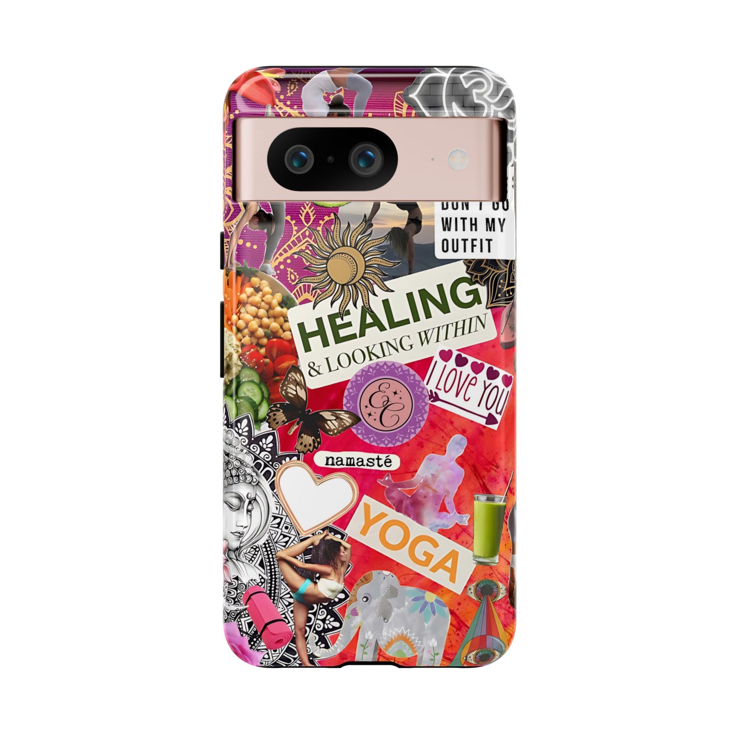 Yoga and Meditation Collage Tough Phone Case