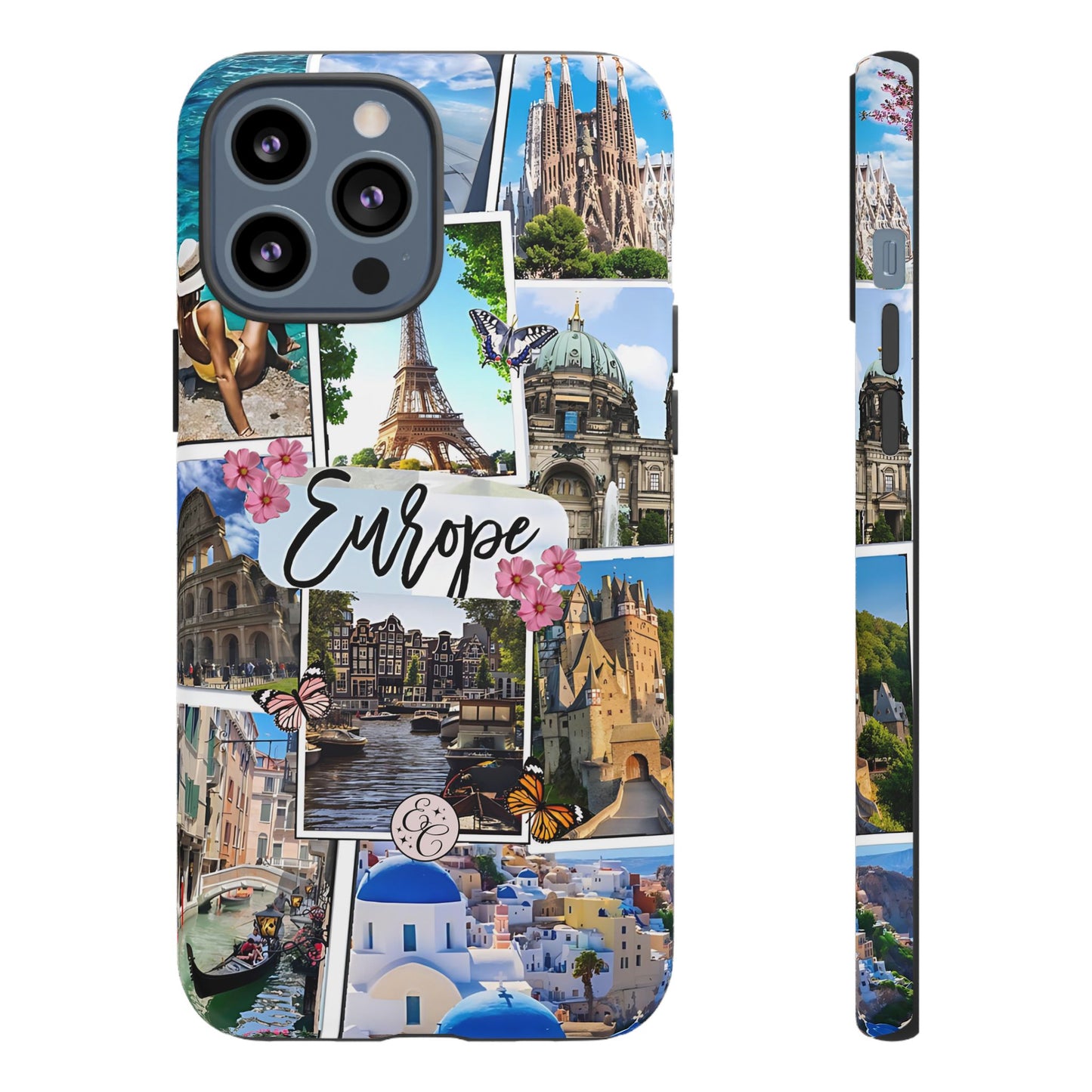 Europe Travel Collage Tough Phone Case