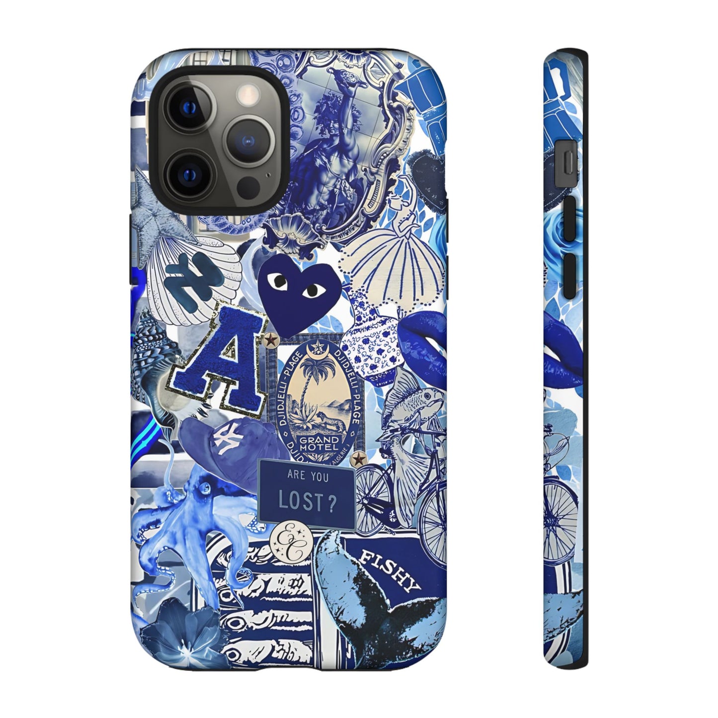 Blue Collage Tough Phone Case