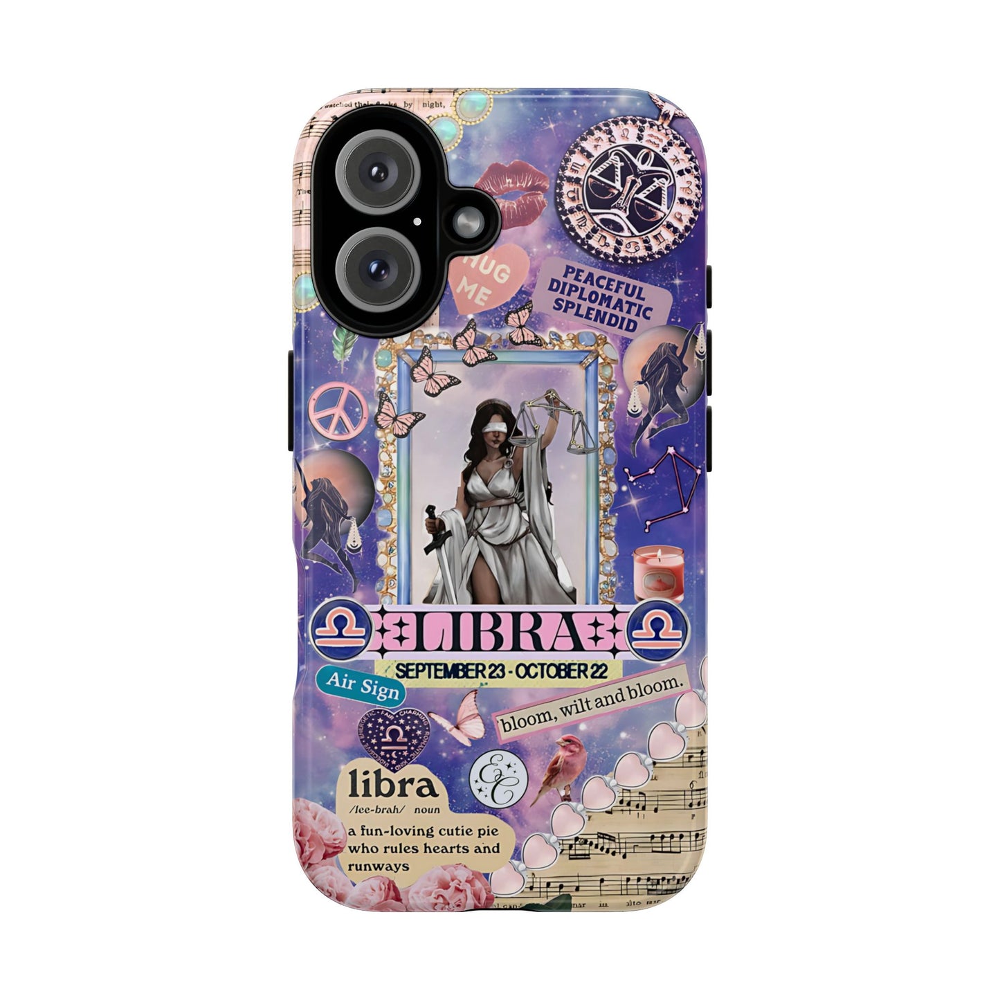Libra Zodiac Star Sign Tough Phone Case