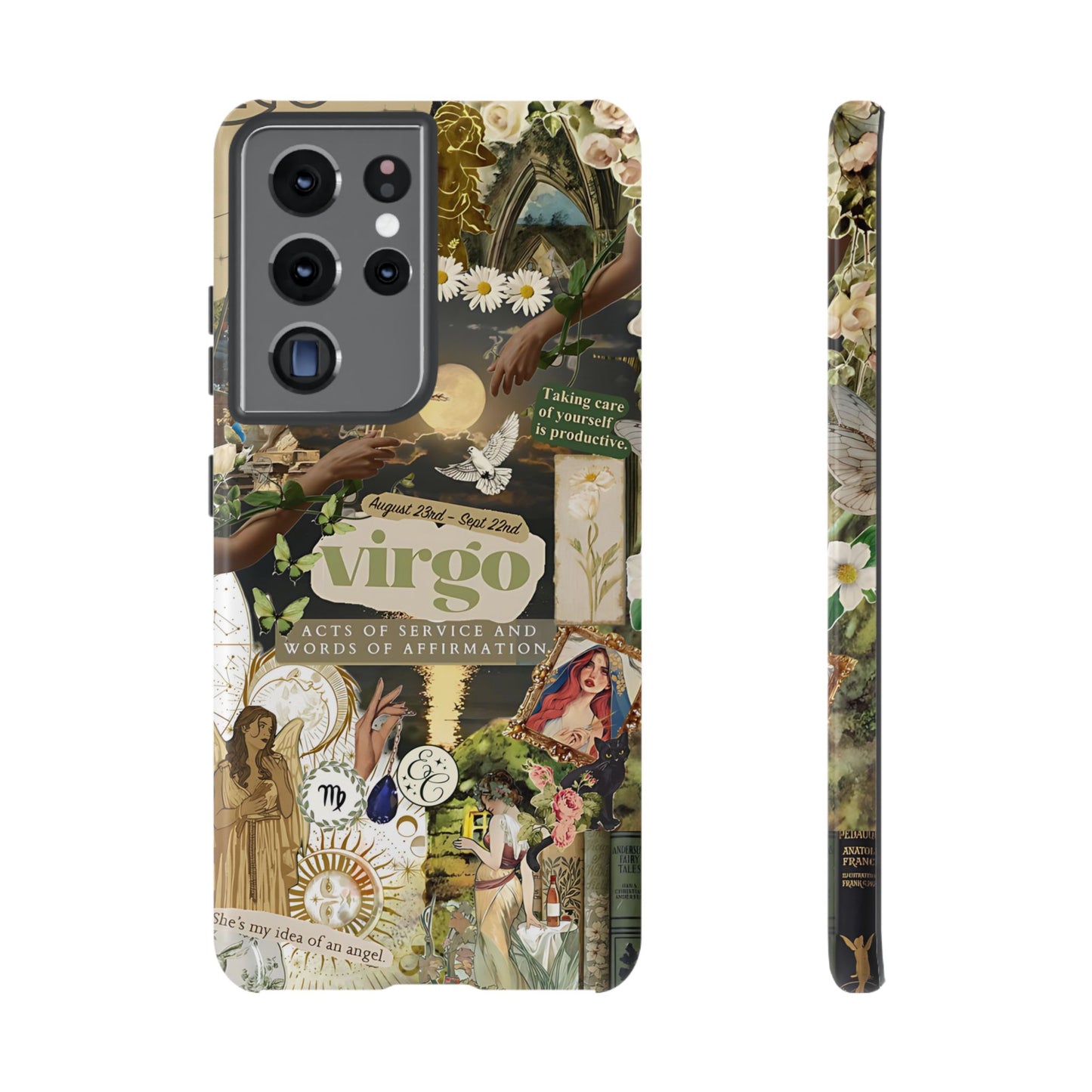 Virgo Vintage Zodiac Collage Tough Phone Case