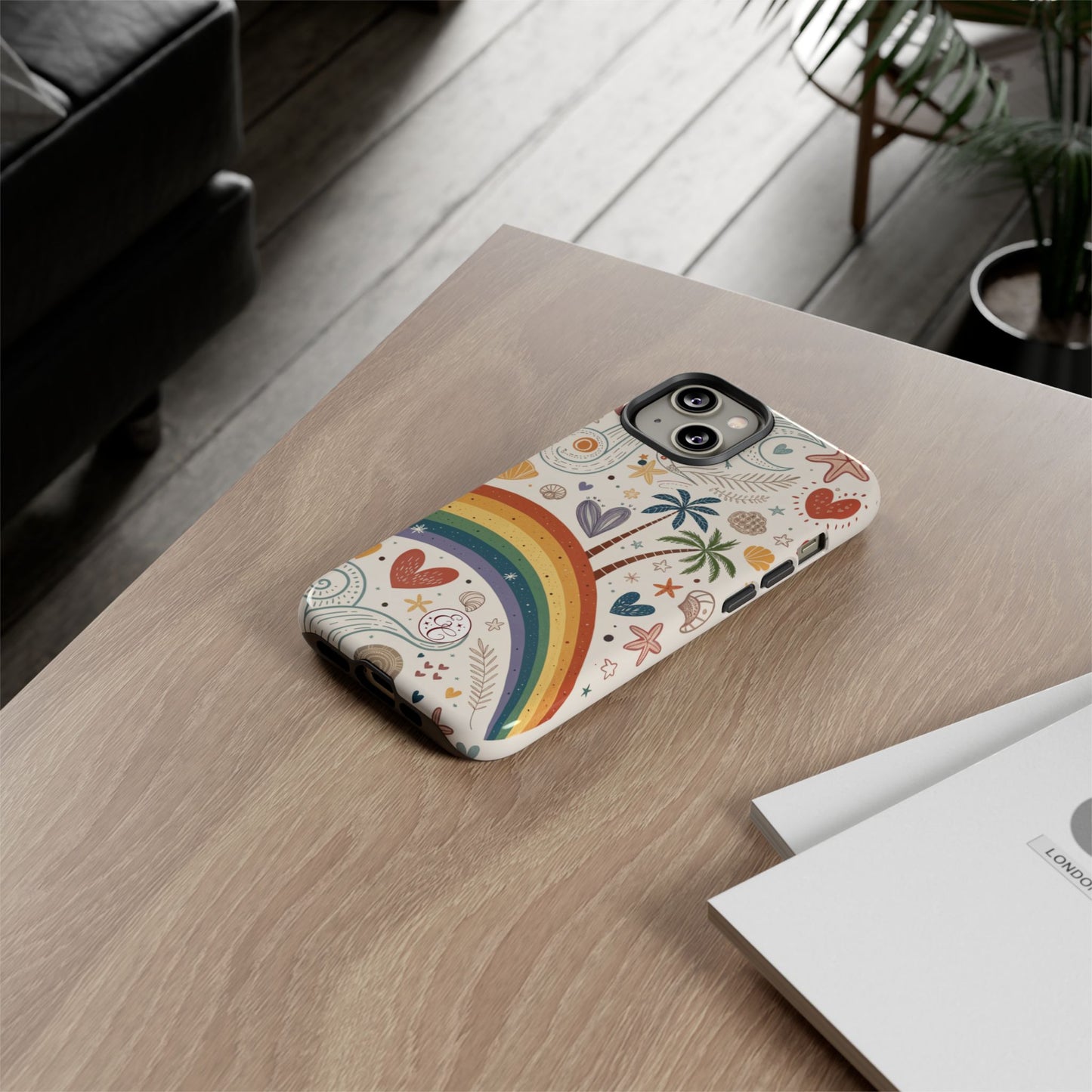 Rainbow Pride Boho Beach Tough Phone Case