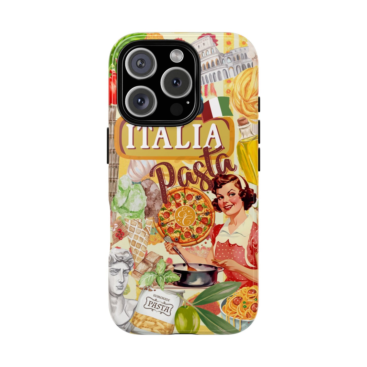 Italian Cuisine Collage Tough Phone Case