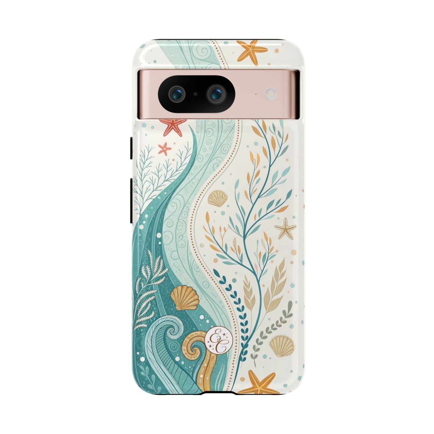 Ocean Boho Doodle Tough Phone Case