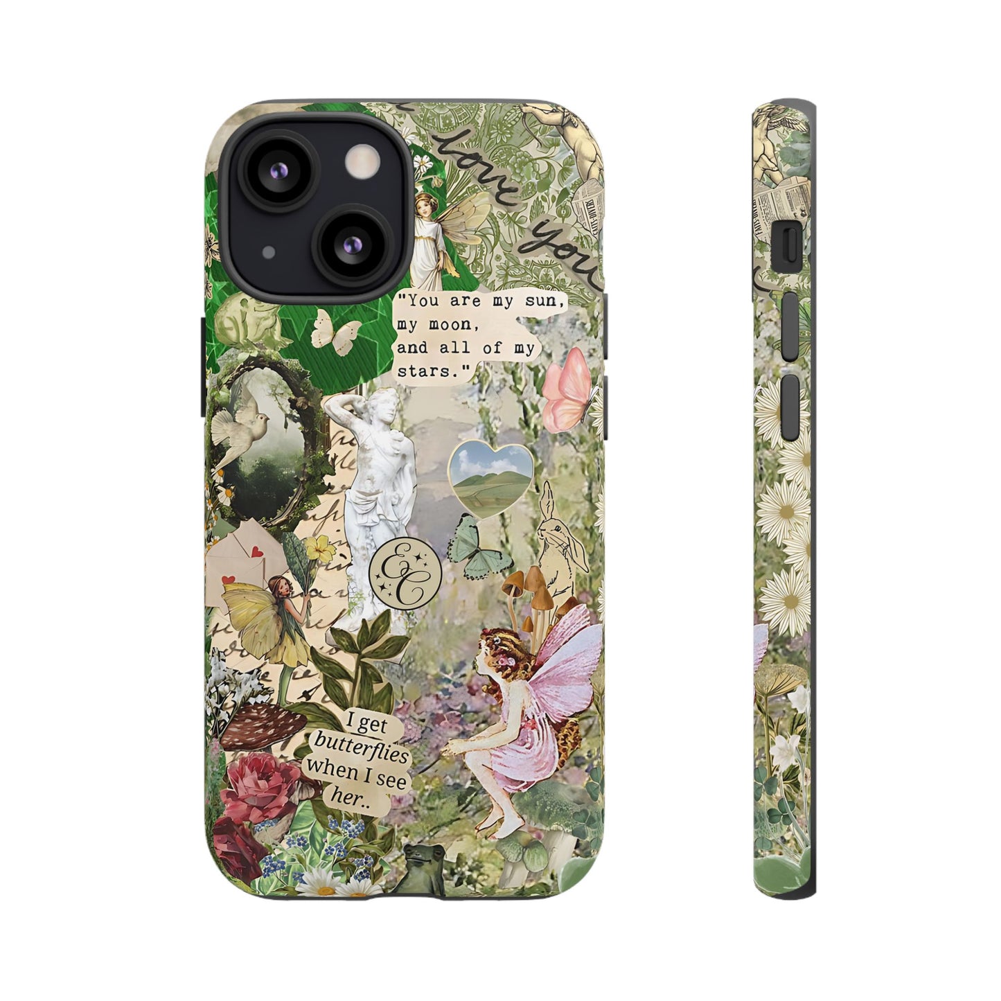 Vintage Botanical Collage Tough Phone Case