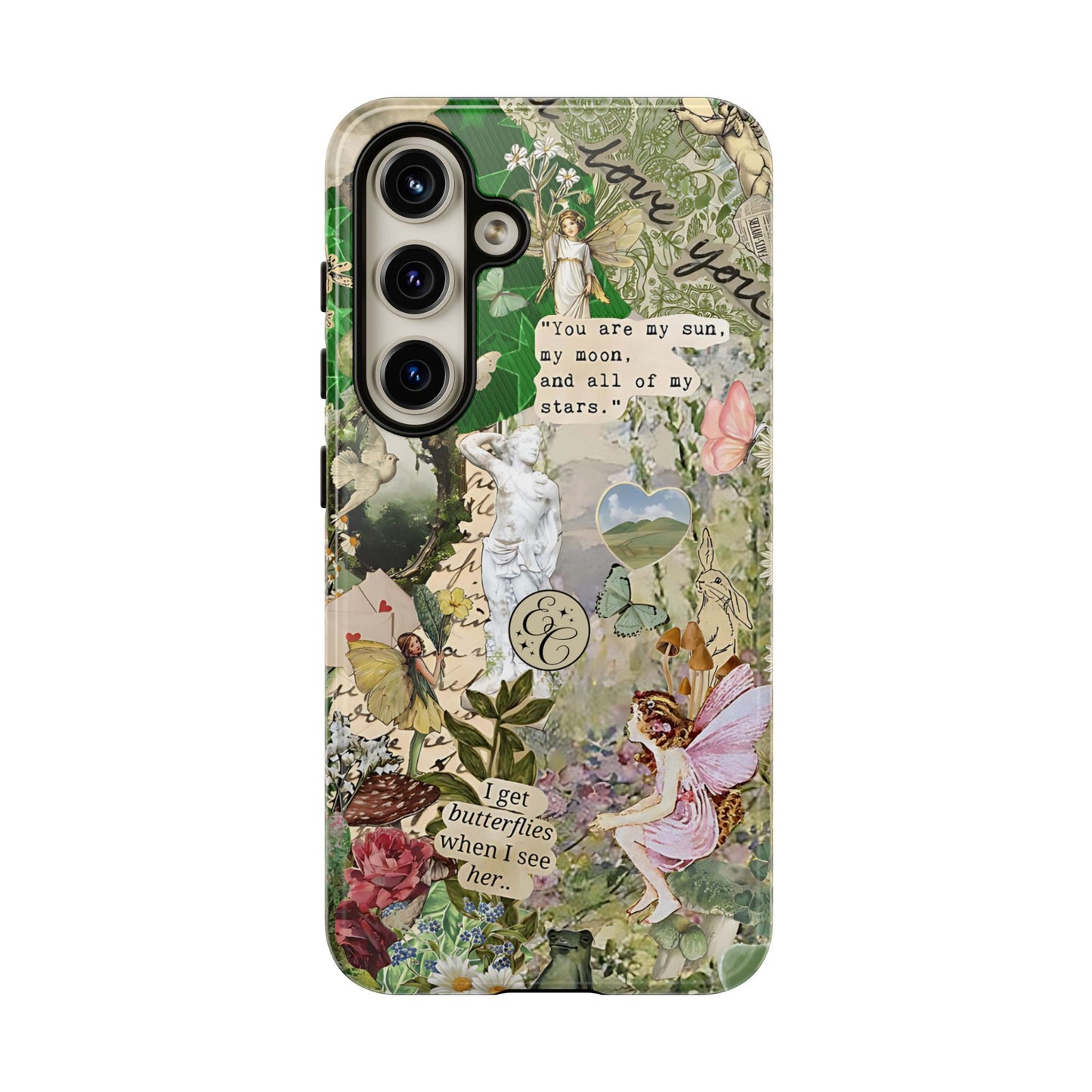 Vintage Botanical Collage Tough Phone Case