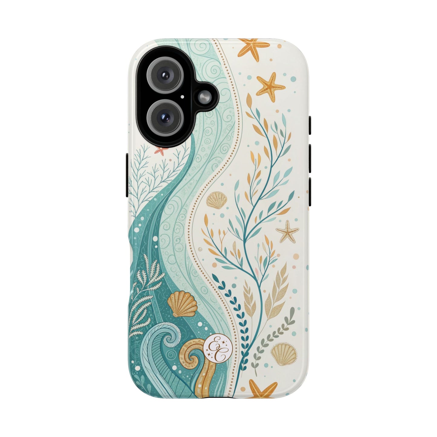 Ocean Boho Doodle Tough Phone Case