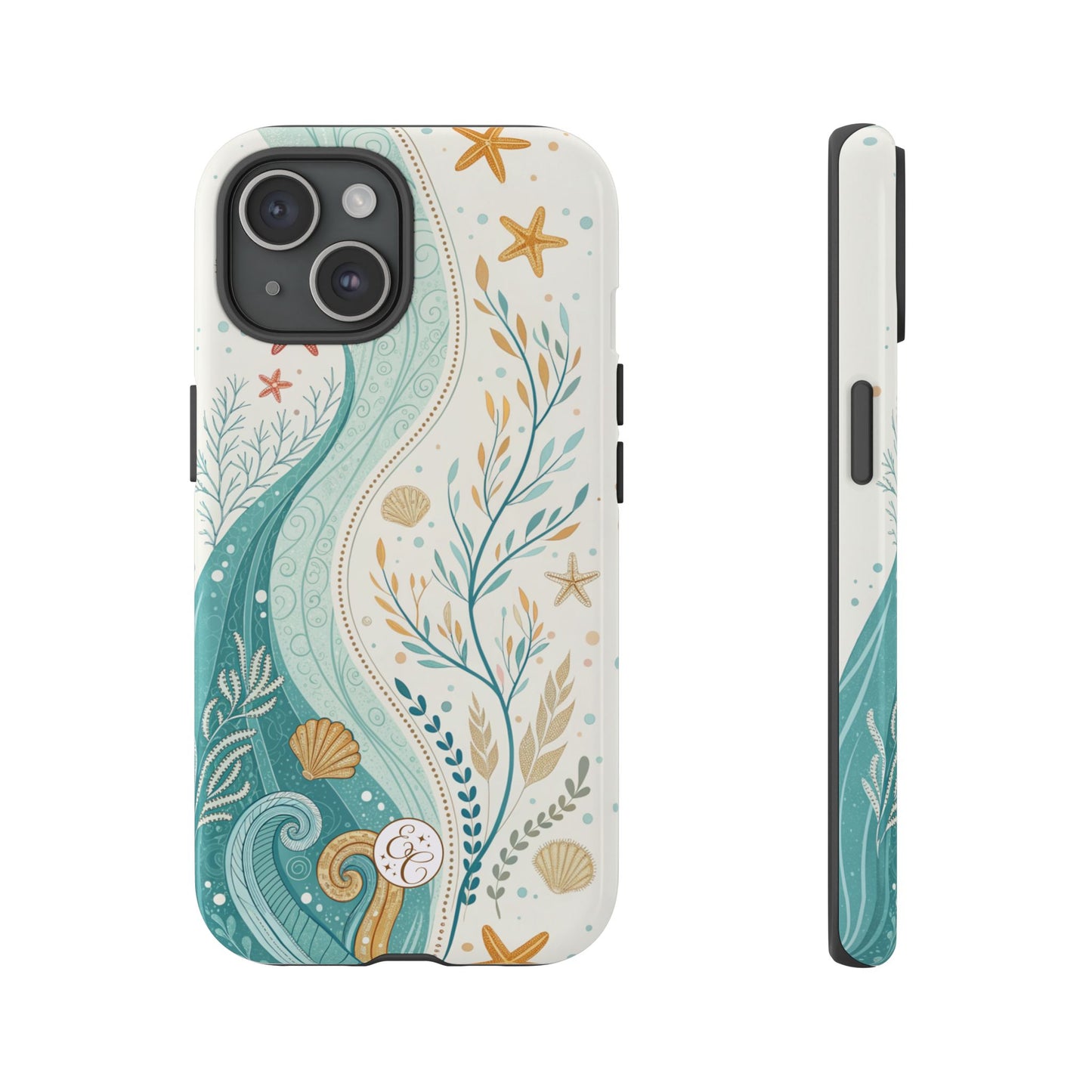 Ocean Boho Doodle Tough Phone Case