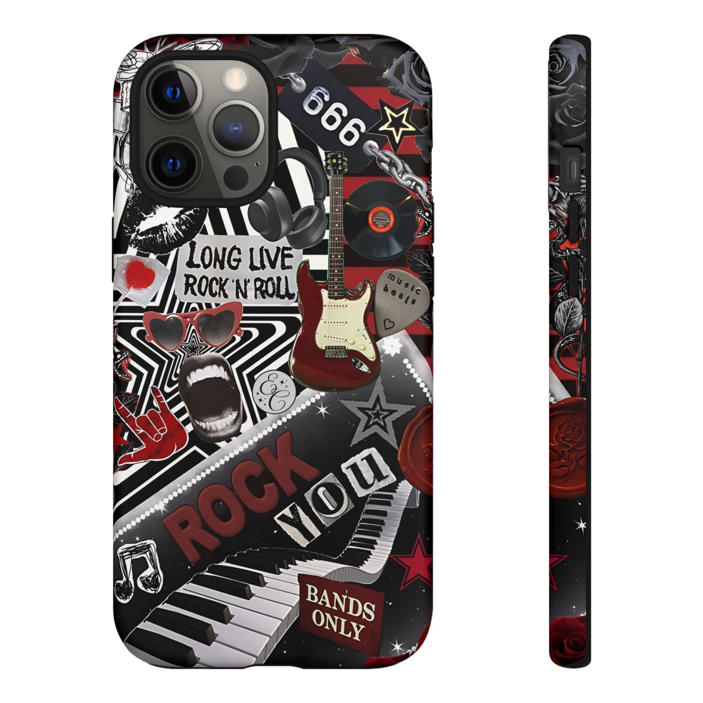 Rock and Roll Collage Tough Phone Case