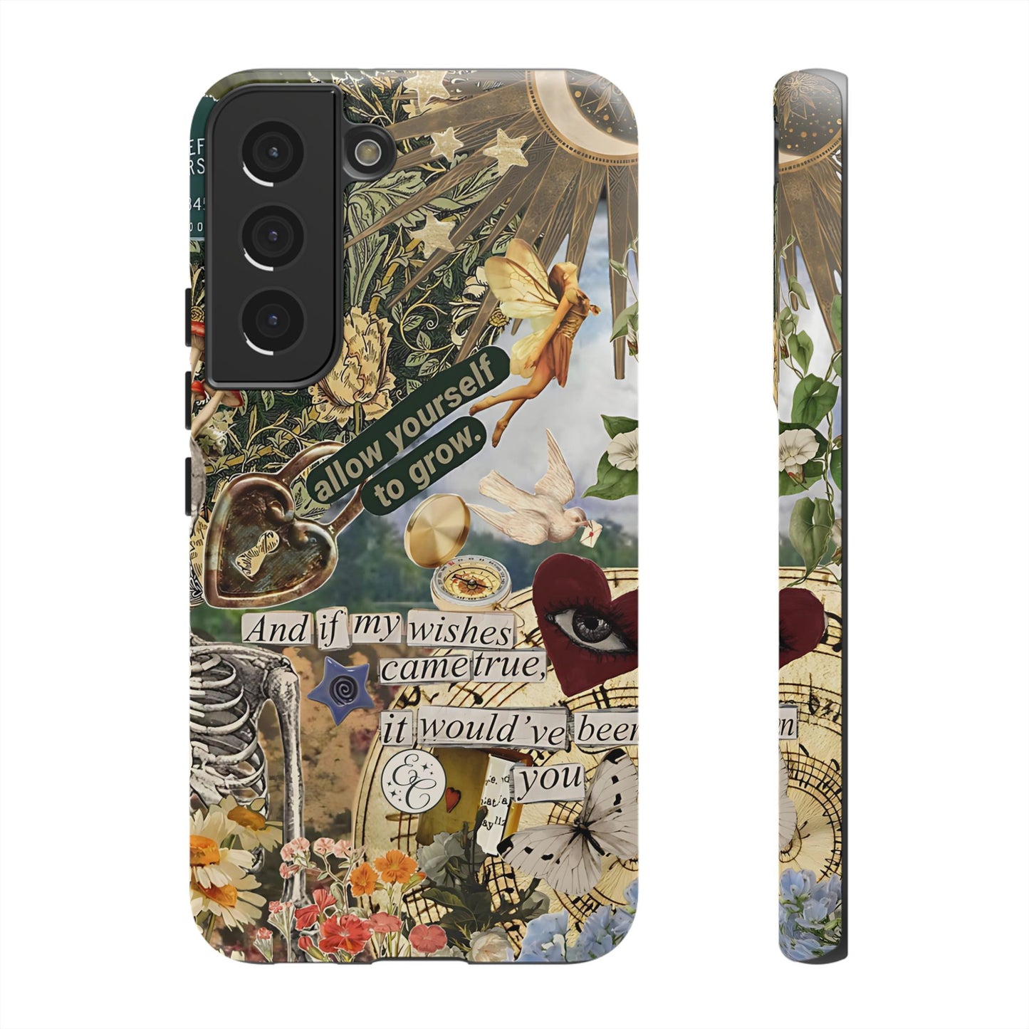 Vintage Cottage Collage Tough Phone Case