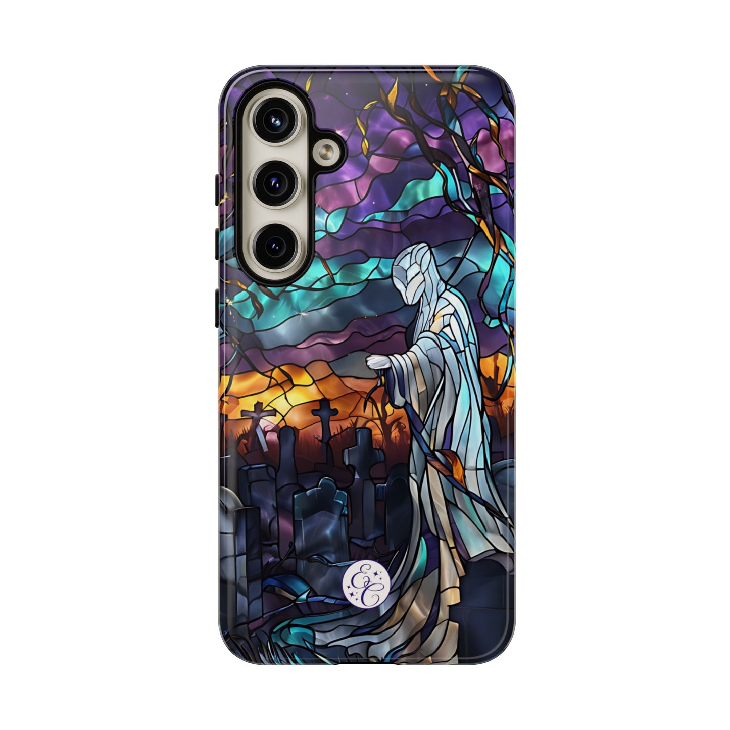 Stained Glass Ghost Tough Phone Case
