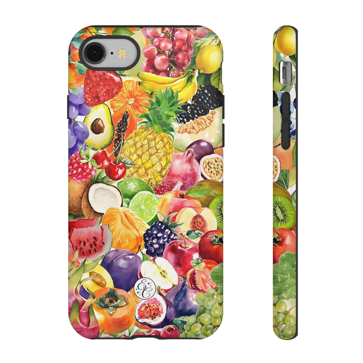 Colorful Fruits Collage Tough Phone Case