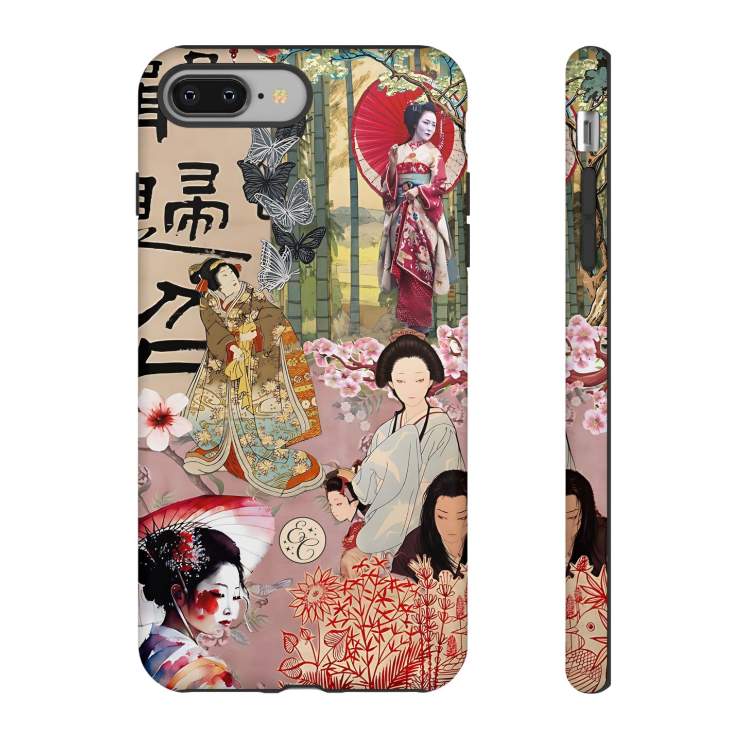 Japanese Geisha Collage Tough Phone Case